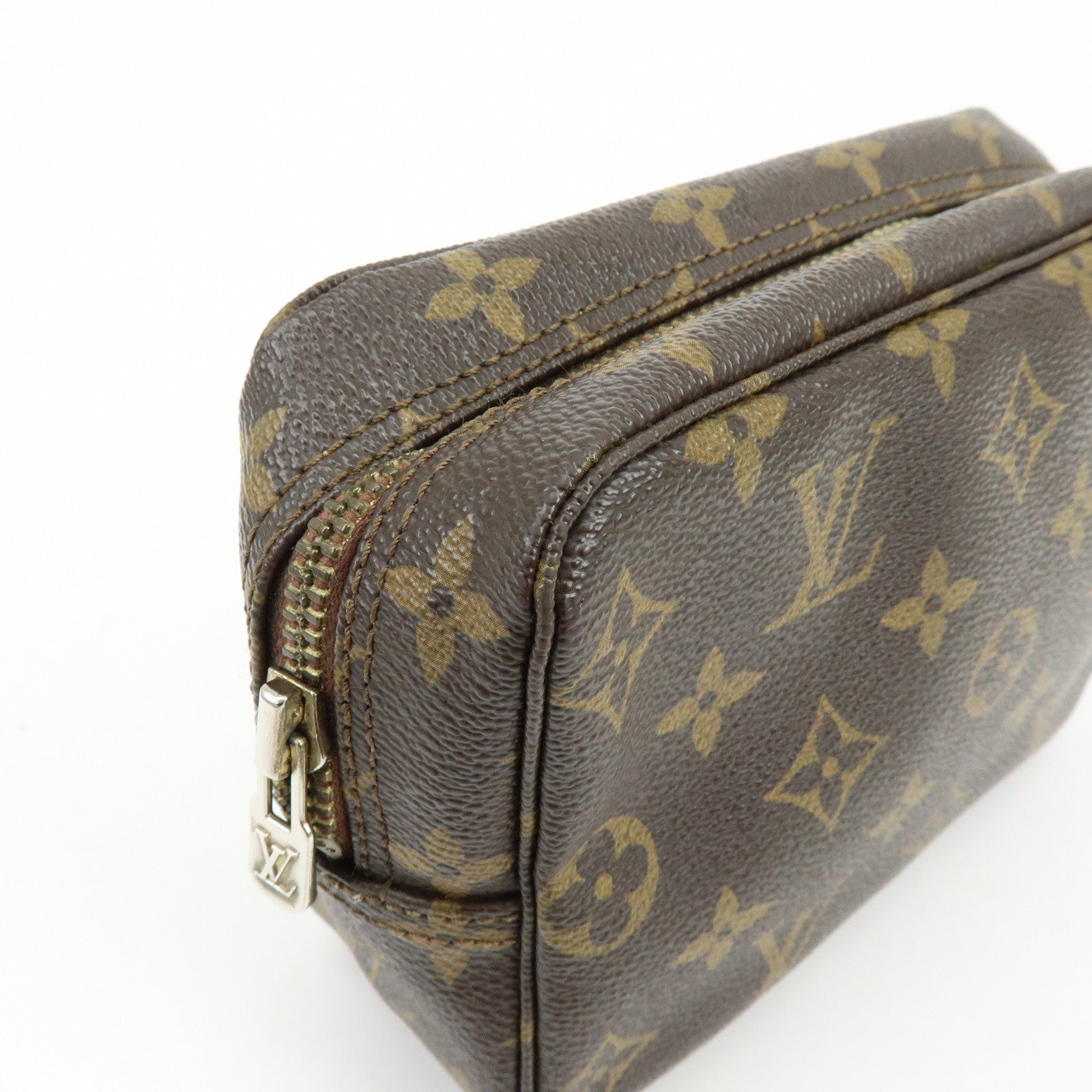 Louis Vuitton Monogram Canavs Trousse Toilette 18 Pouch Brown
