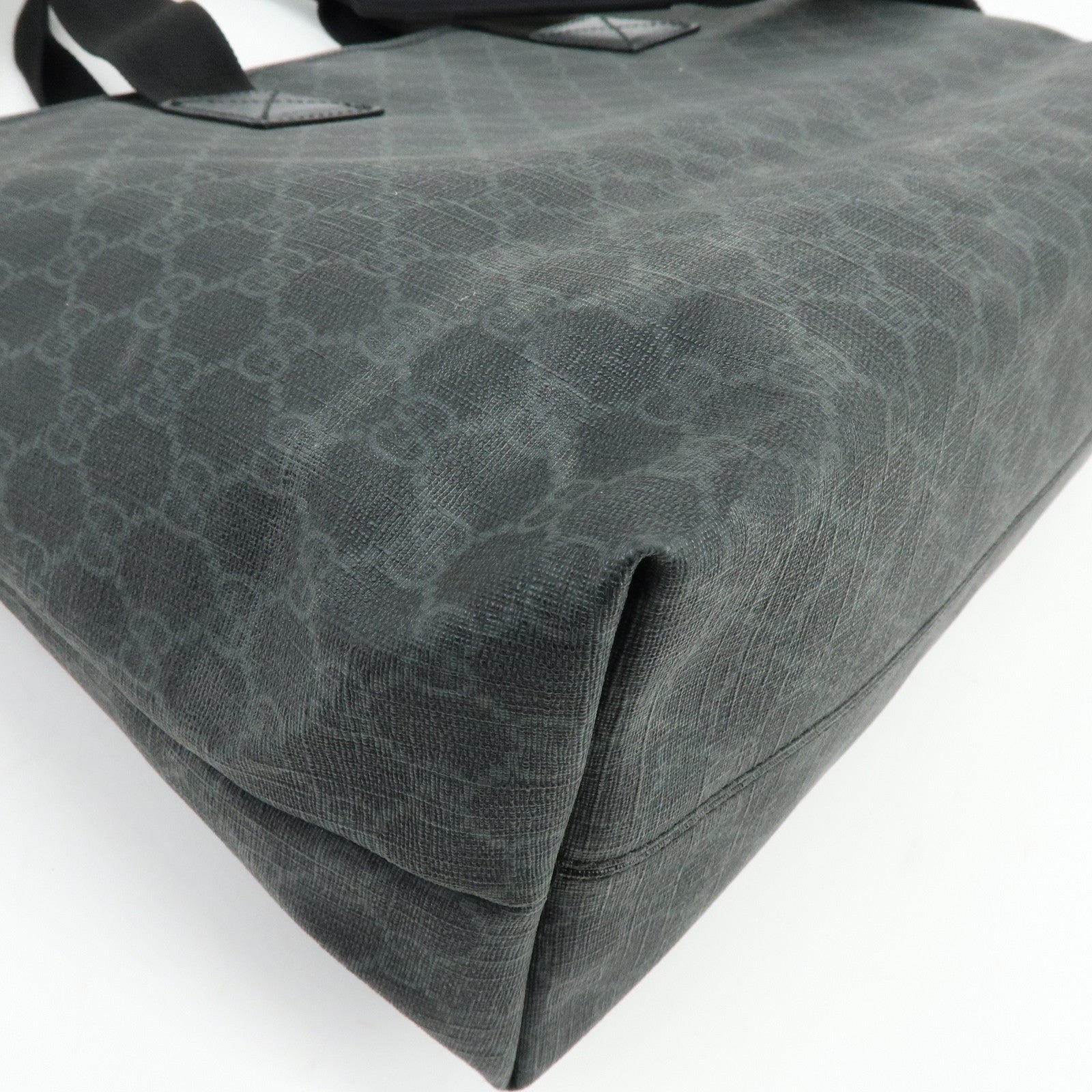 GUCCI GG Supreme 2Way Bag Hand Bag Shoulder Bag Black 162785