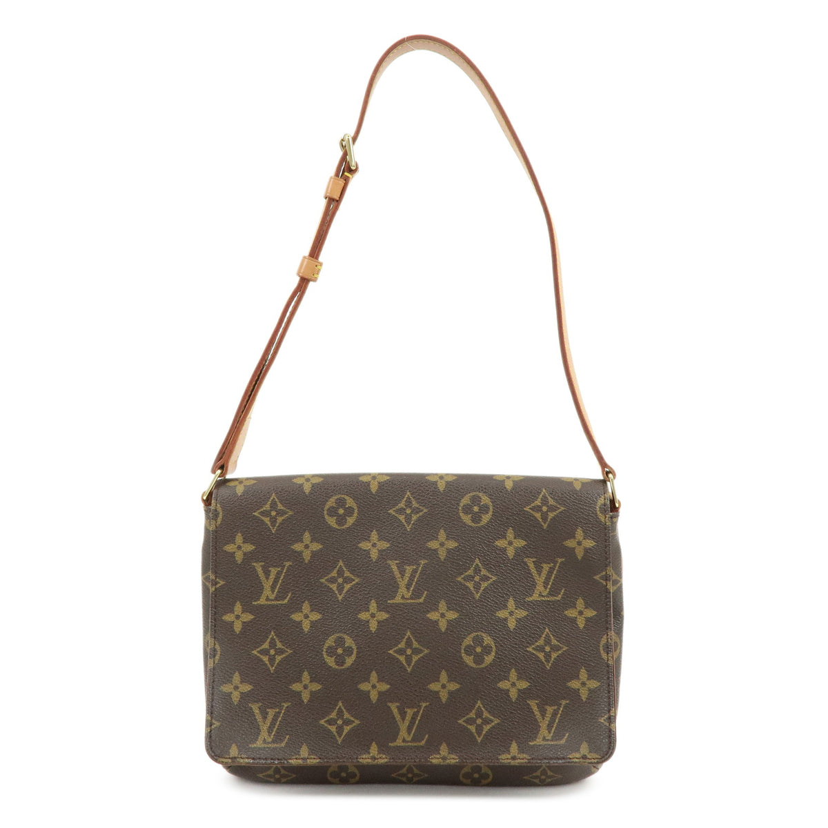 Louis Vuitton Monogram Musette Tango Short Shoulder Bag Brown M51257