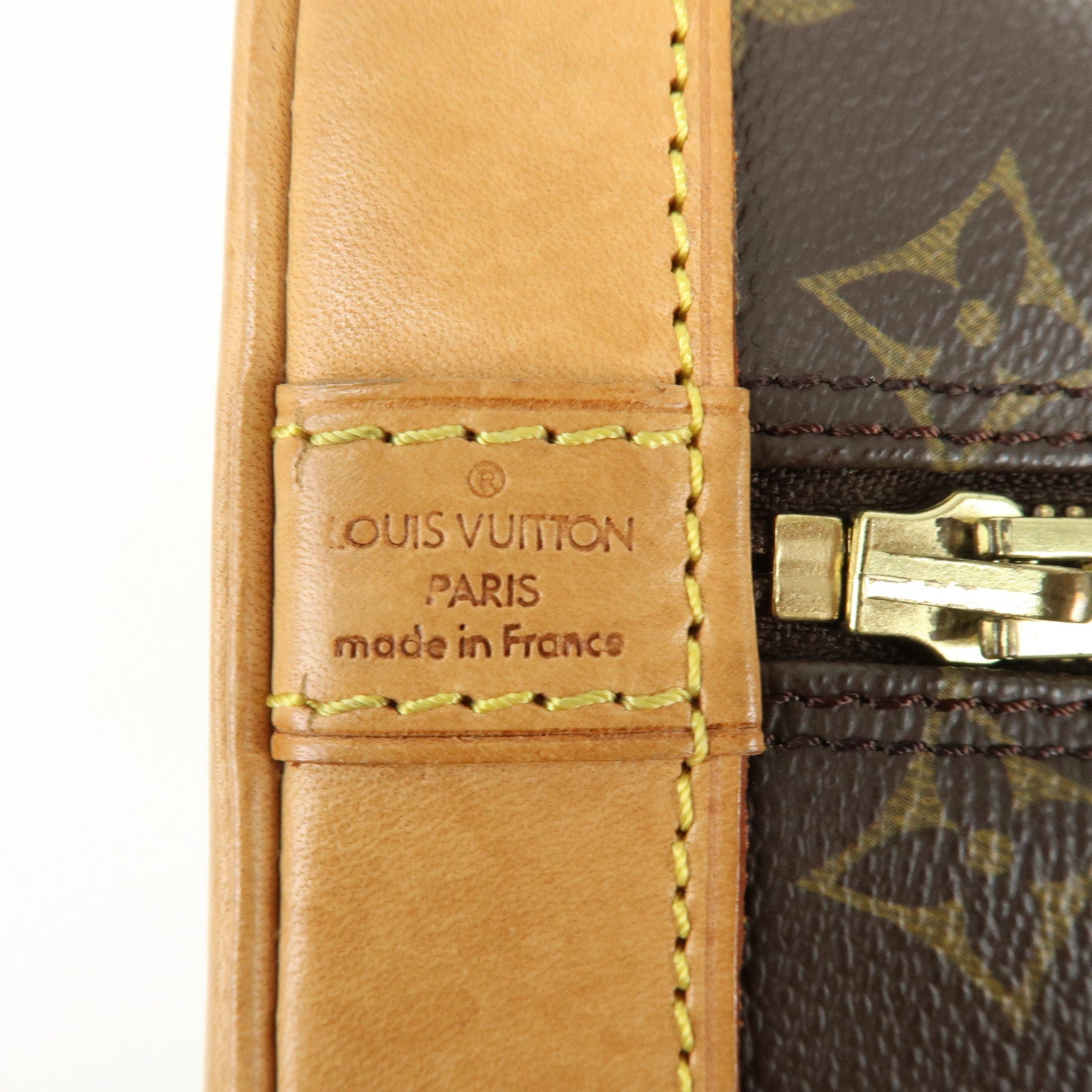 Louis Vuitton Monogram Alma PM Canvas Leather Hand Bag Brown M51130