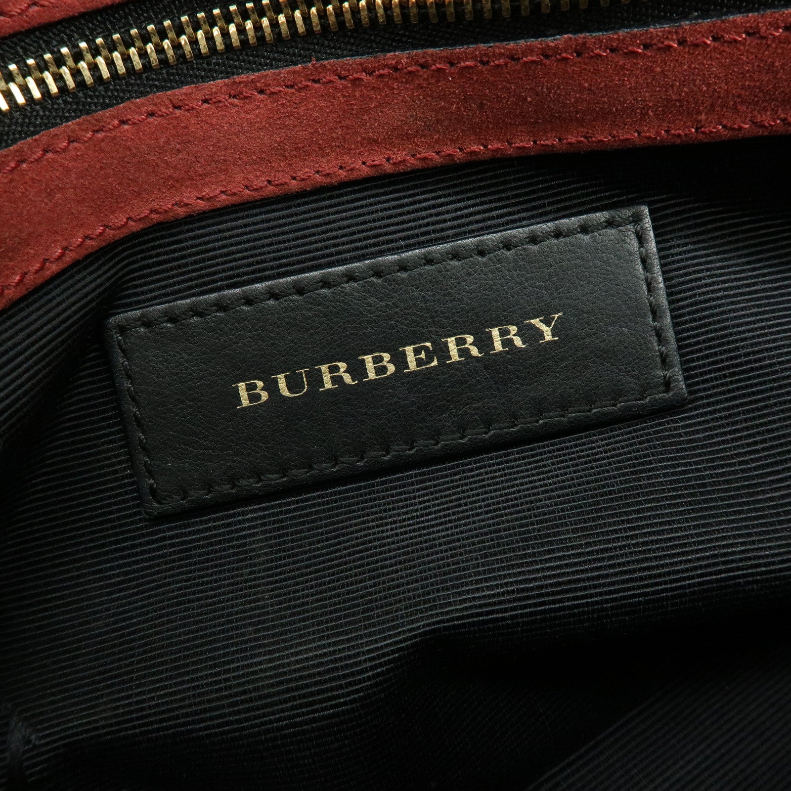 BURBERRY Leather Chain Shoulder Bag Clutch Bag Pink