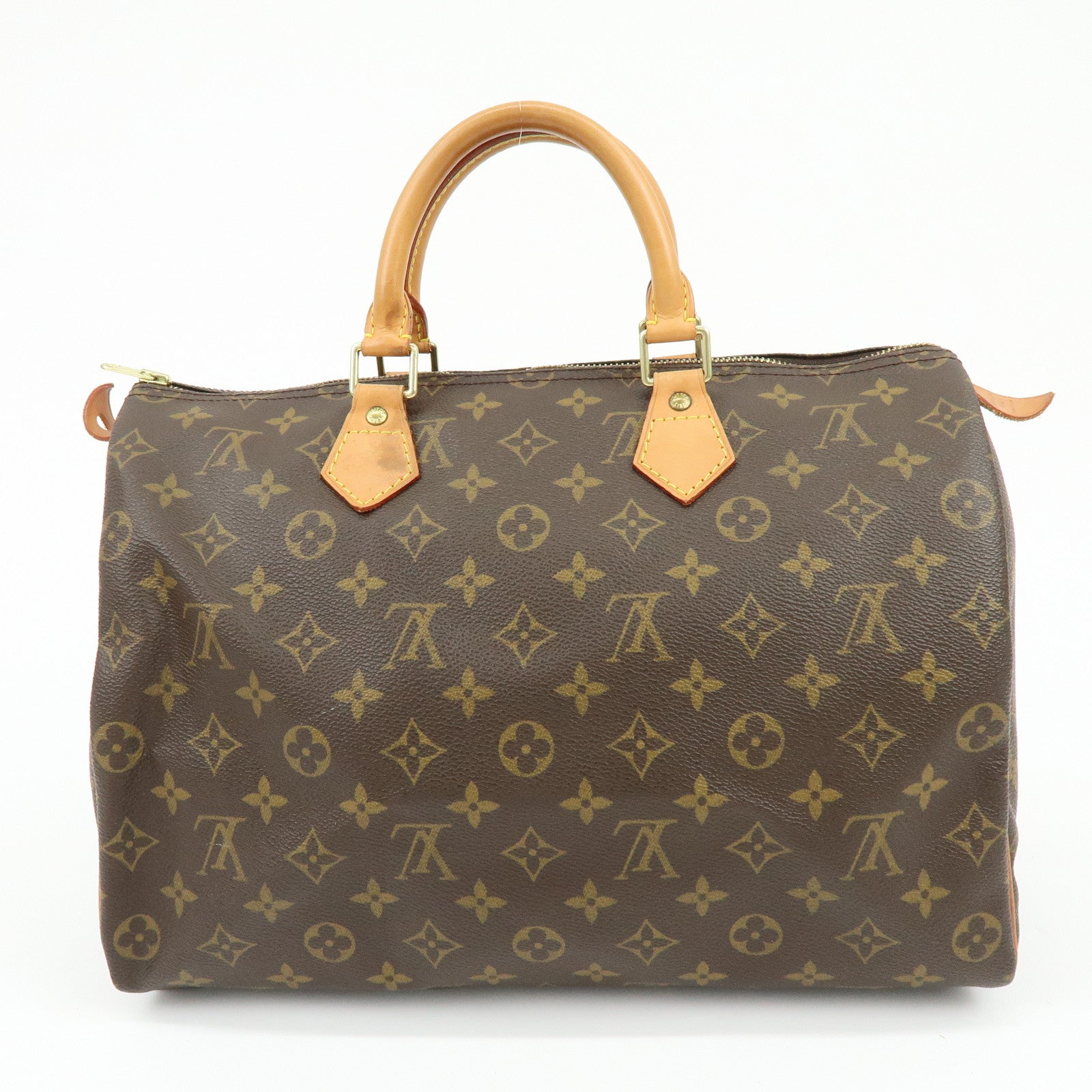 Louis Vuitton Monogram Speedy 35 Boston Bag Hand Bag Brown M41524