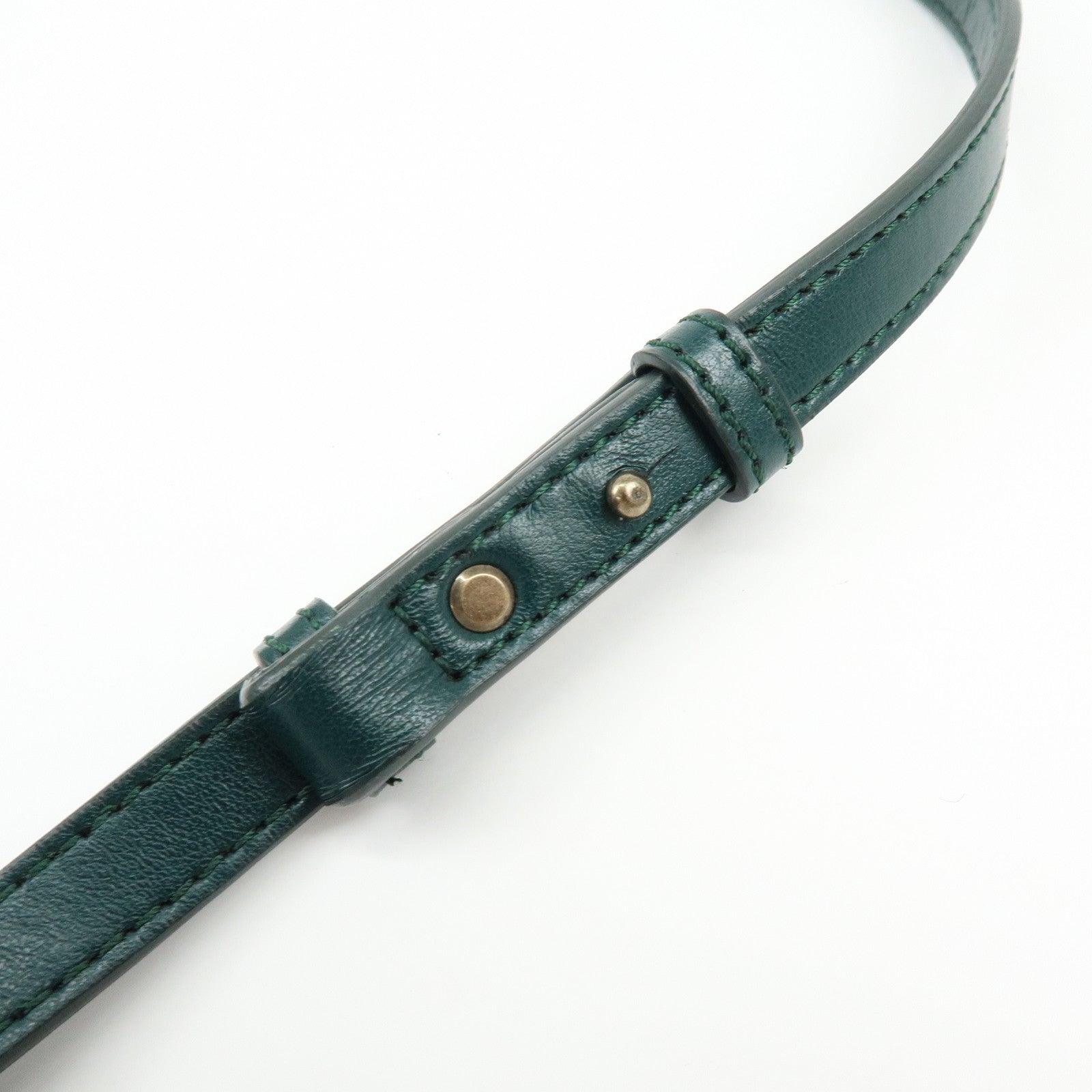 STELLA MCCARTNEY Frayme Medium Faux Leather Shoulder Bag Green