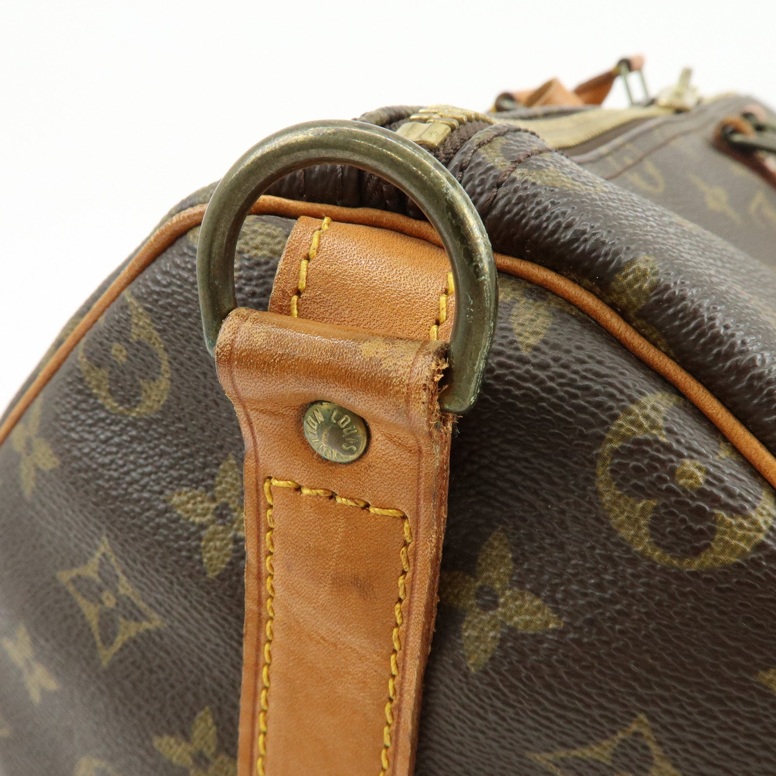 Louis Vuitton Keep All Bandouliere 50 Boston Bag Brown M41416