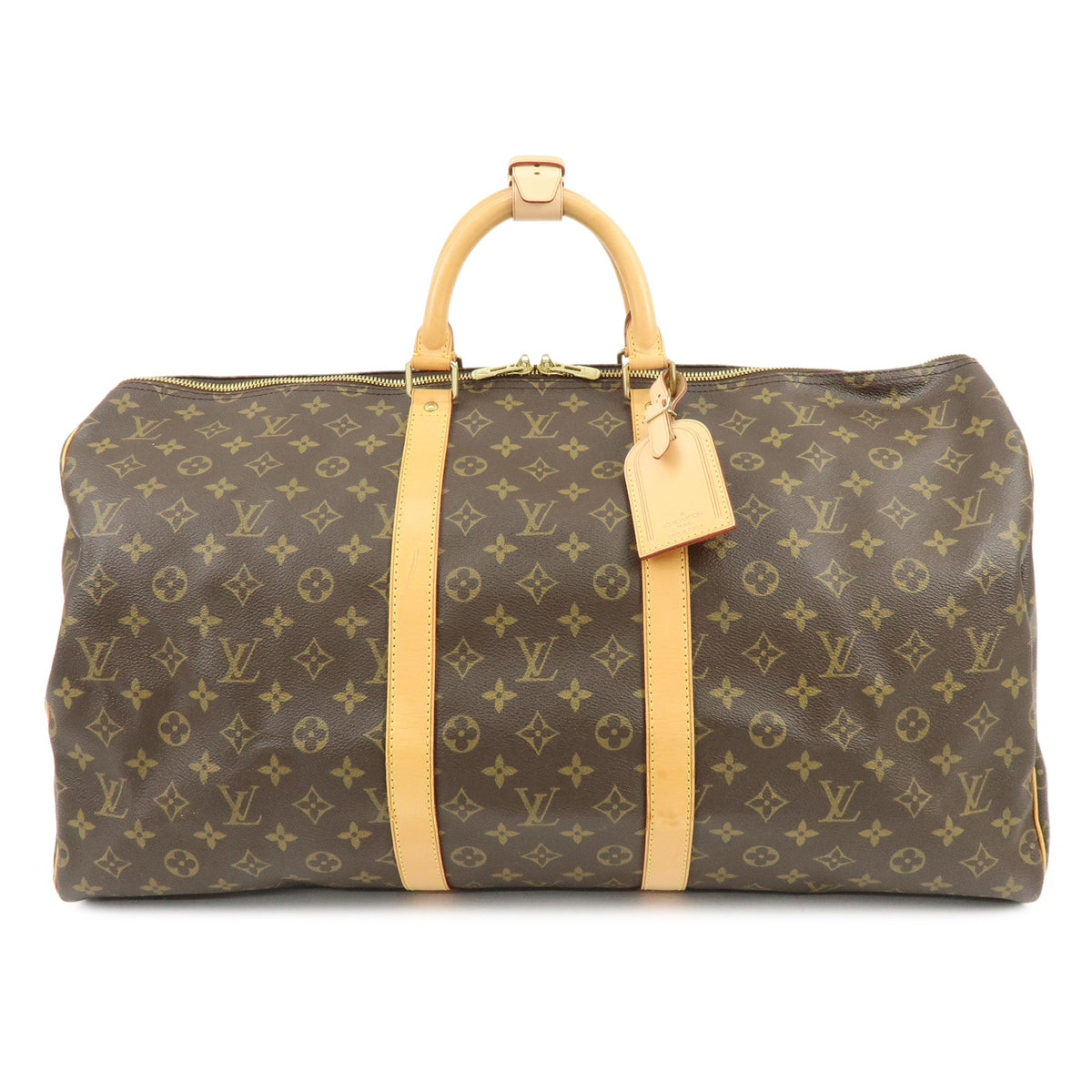 Louis Vuitton Monogram Keep All 55 Boston Bag Brown M41424