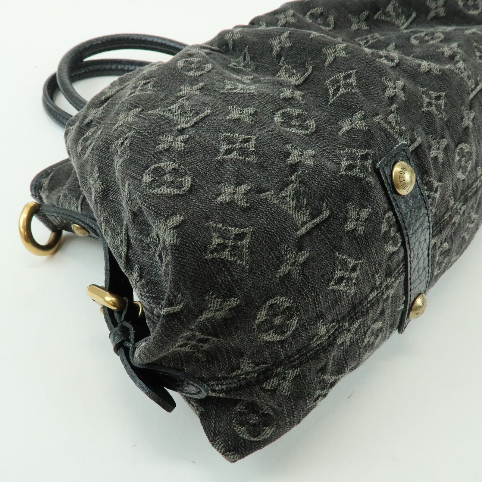 Louis Vuitton Monogram Denim Neo Cabby MM 2Way Bag Noir M95351