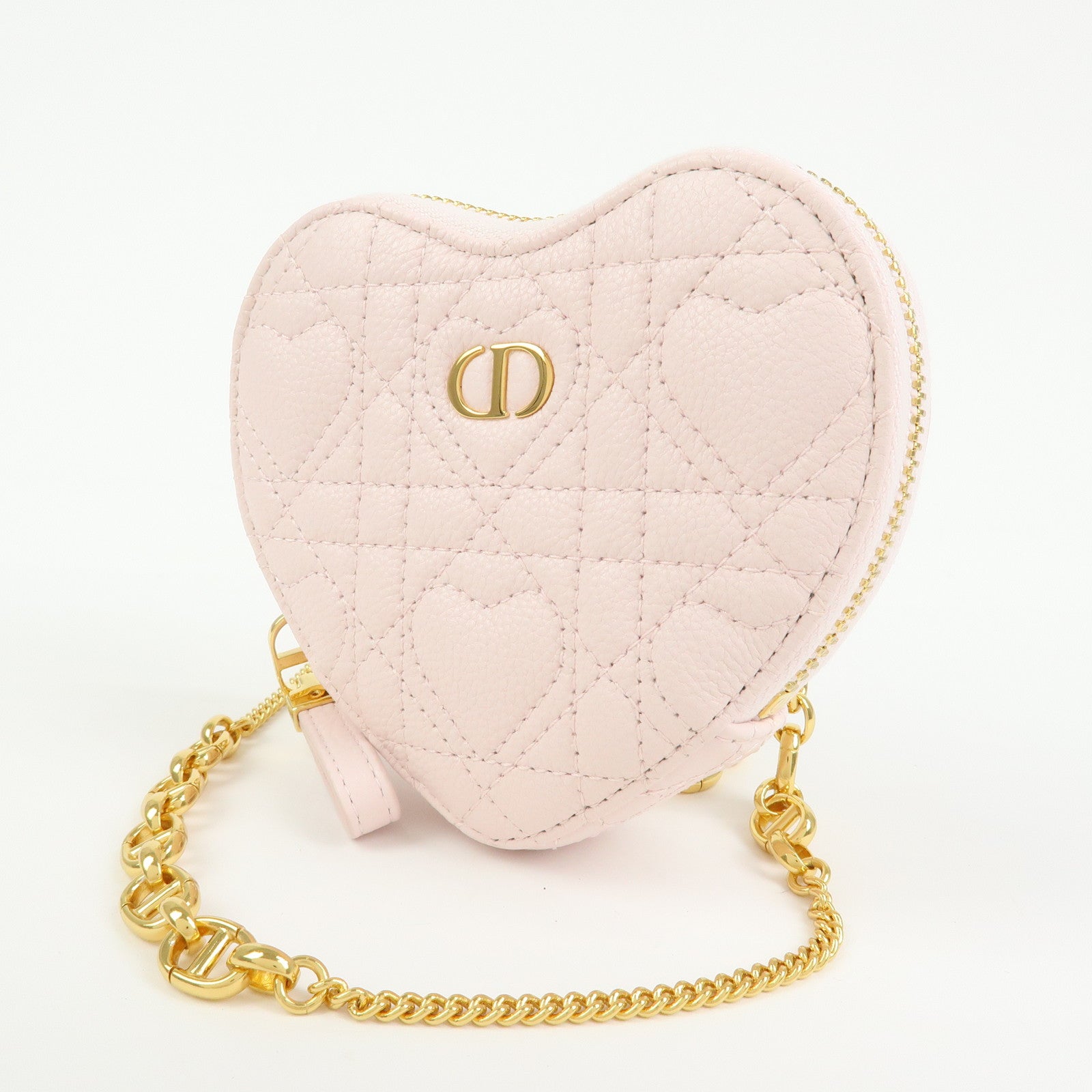 Christian Dior Cannage Dioramour Dior Caro Leather Chain Shoulder Bag