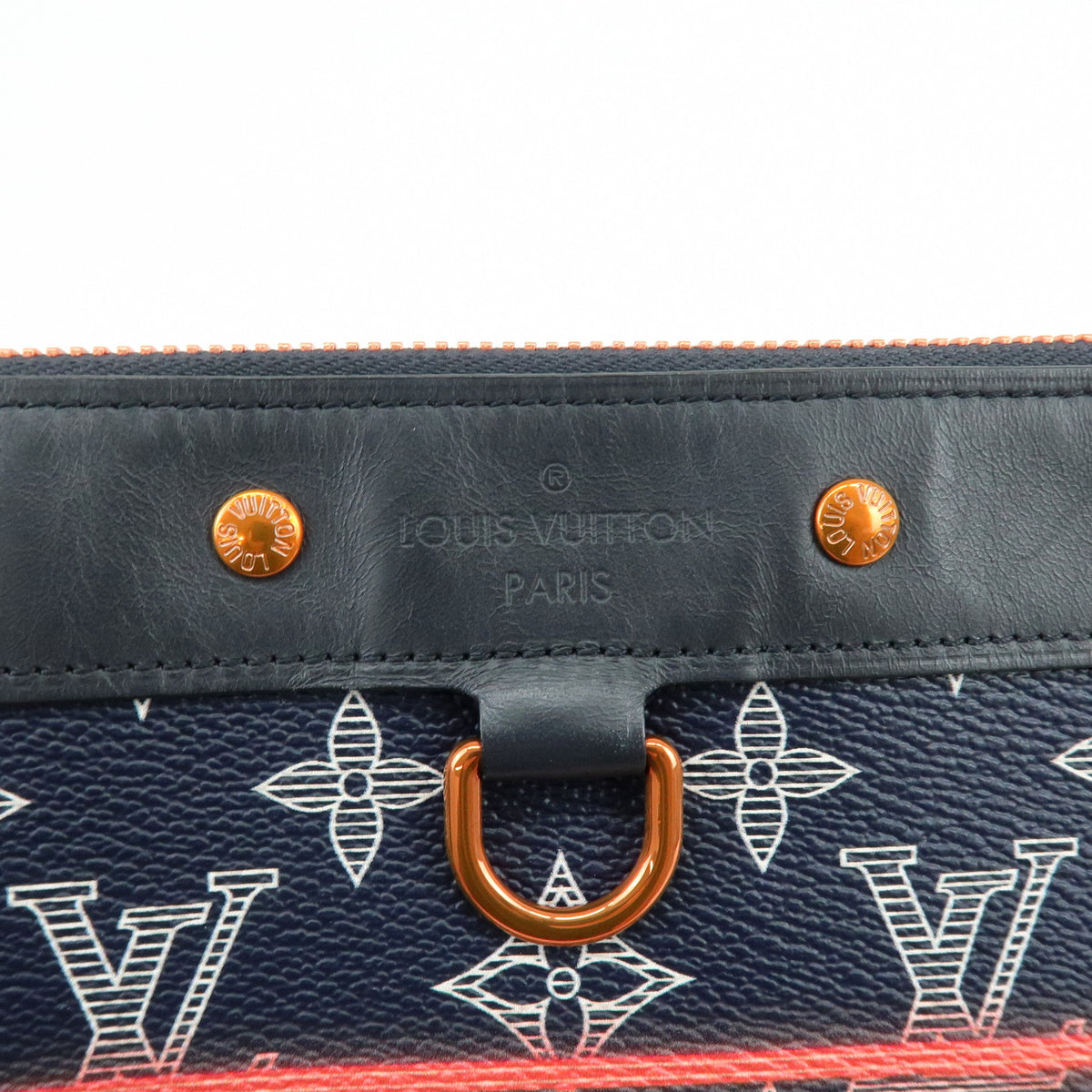Louis Vuitton Monogram Ink Upside Down Pochette Apollo Navy M62905
