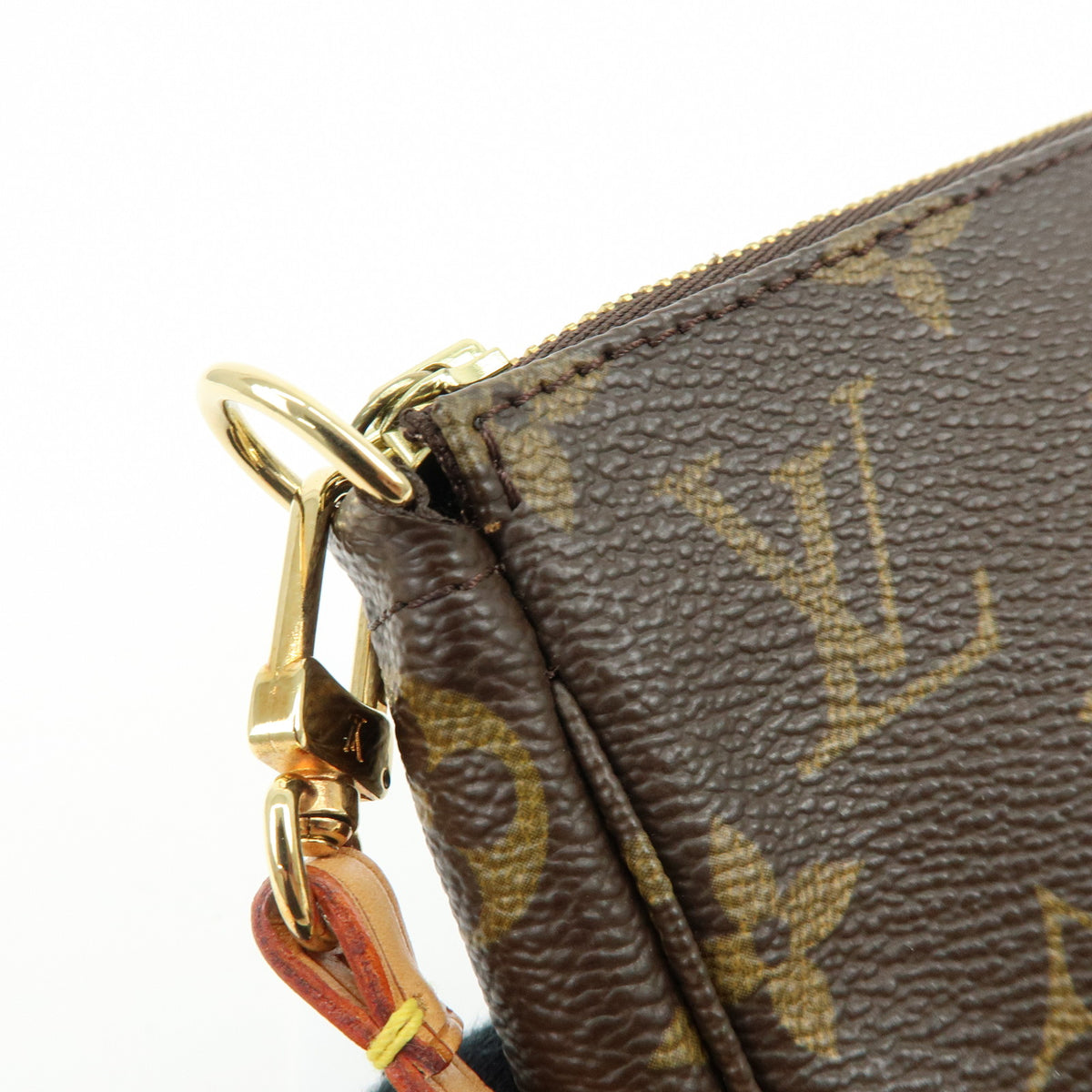 Louis Vuitton Monogram Pochette Accessoires Pouch Hand Bag Brown M51980