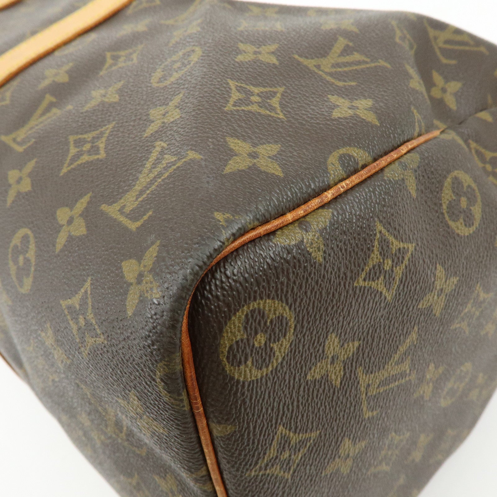 Louis Vuitton Monogram Keep All Bandouliere 45 Boston Bag Brown M41418
