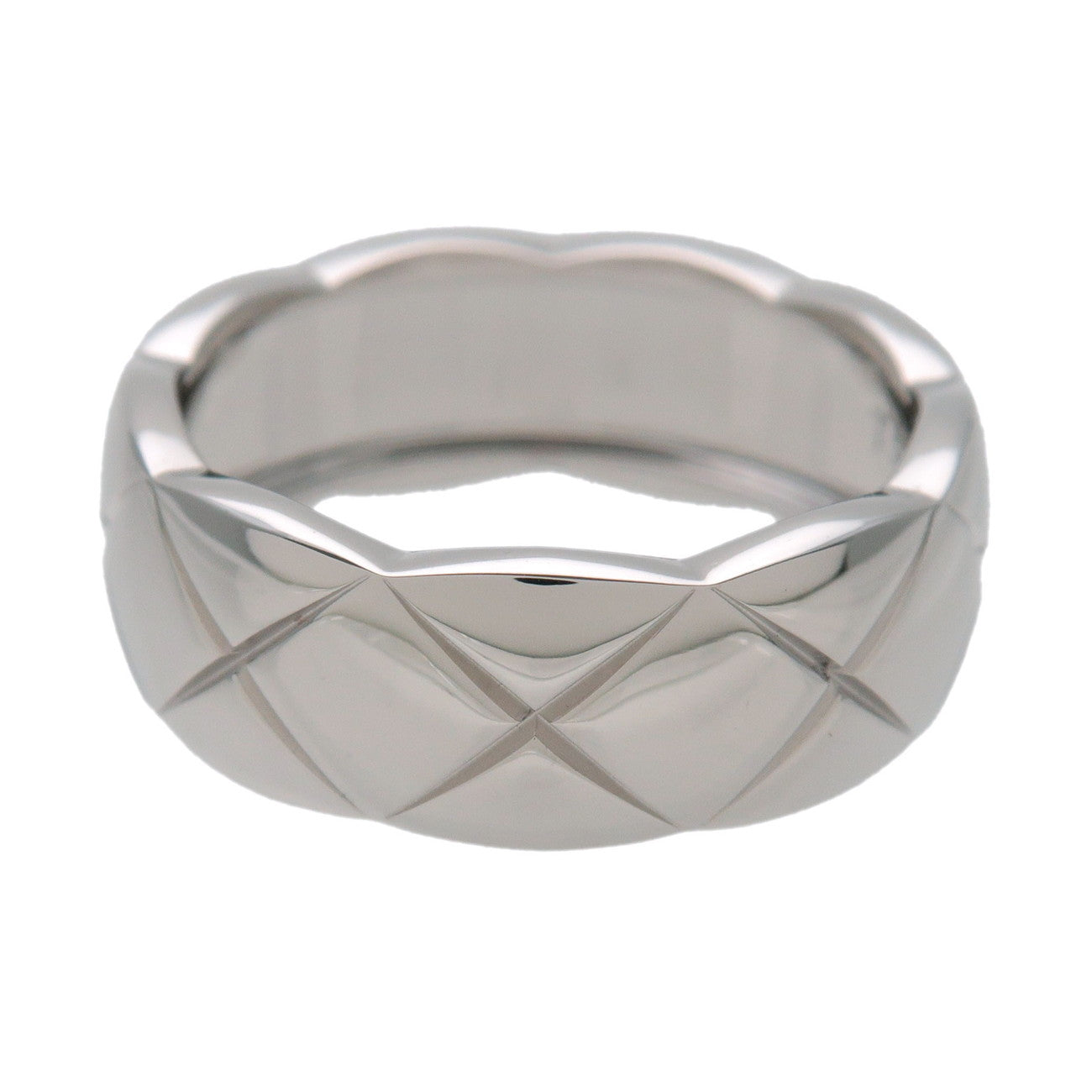 CHANEL COCO Crush Ring Medium K18 750WG White Gold #50 US5.5 J10570