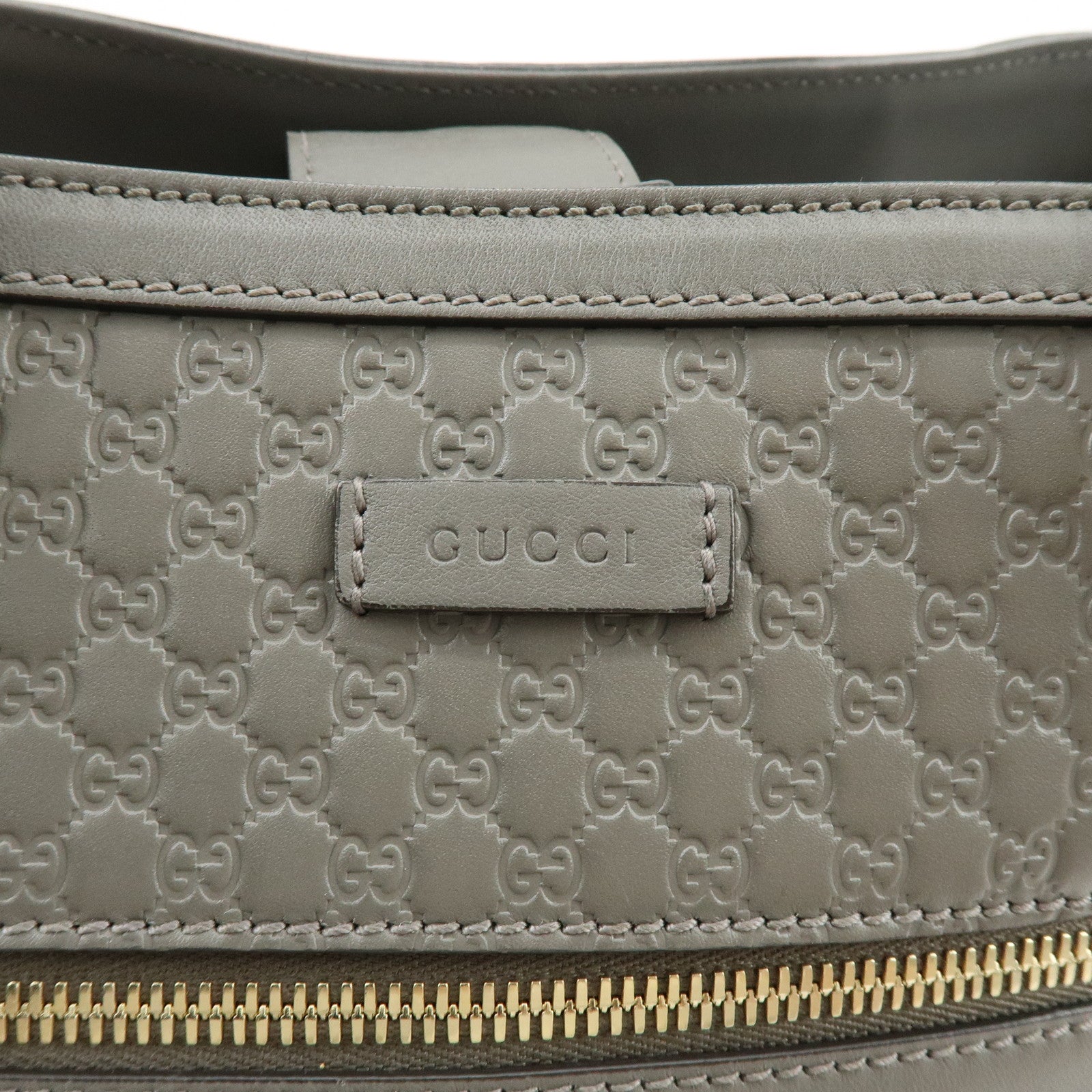 GUCCI Microguccissima Leather 2Way Bag Shoulder Bag Gray 510291