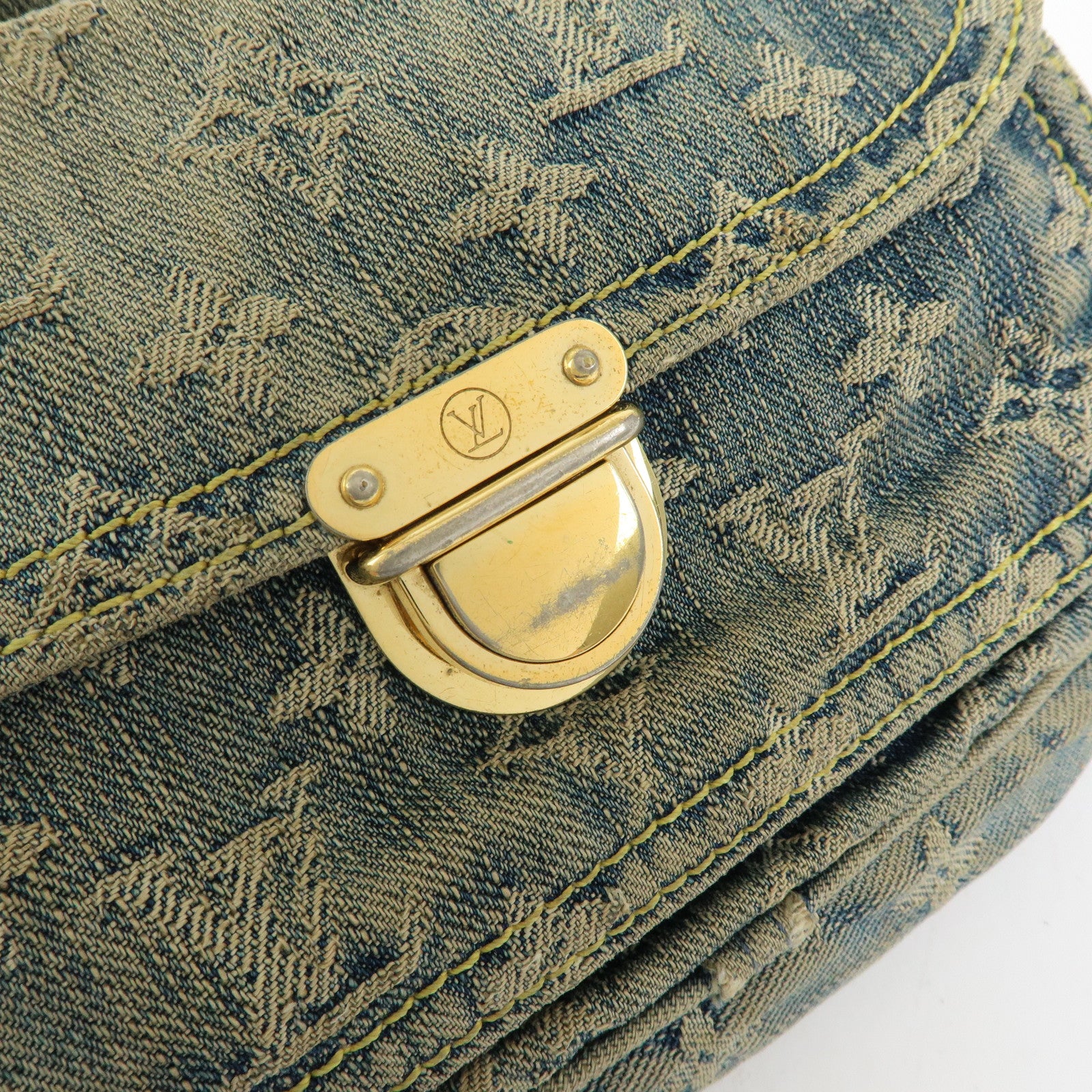 Louis Vuitton Monogram Denim Bum Bag Waist Bag Blue M95347