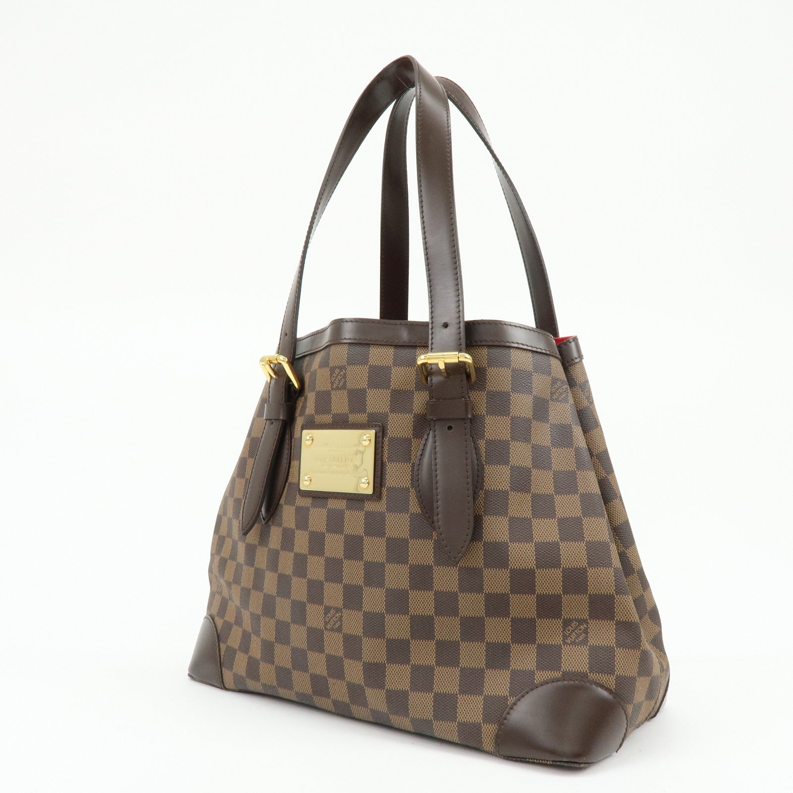 Louis Vuitton Damier Hampstead MM Hand Bag Tote Bag Brown N51204