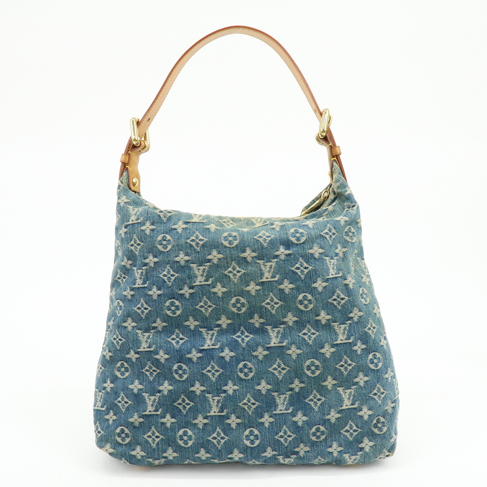 Louis Vuitton Monogram Denim Baggy GM Shoulder Bag Blue M95048
