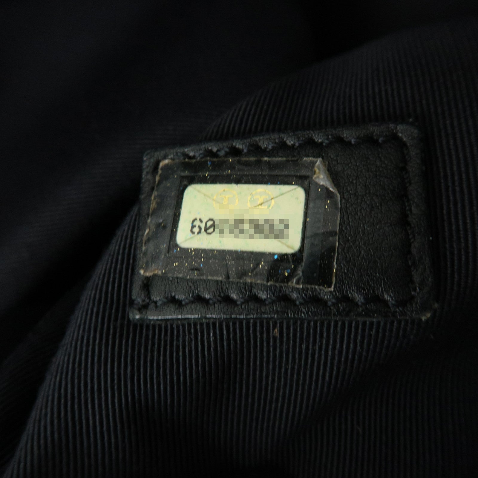 CHANEL COCO Mark Caviarskin Tote Bag Shoulder Bag Black