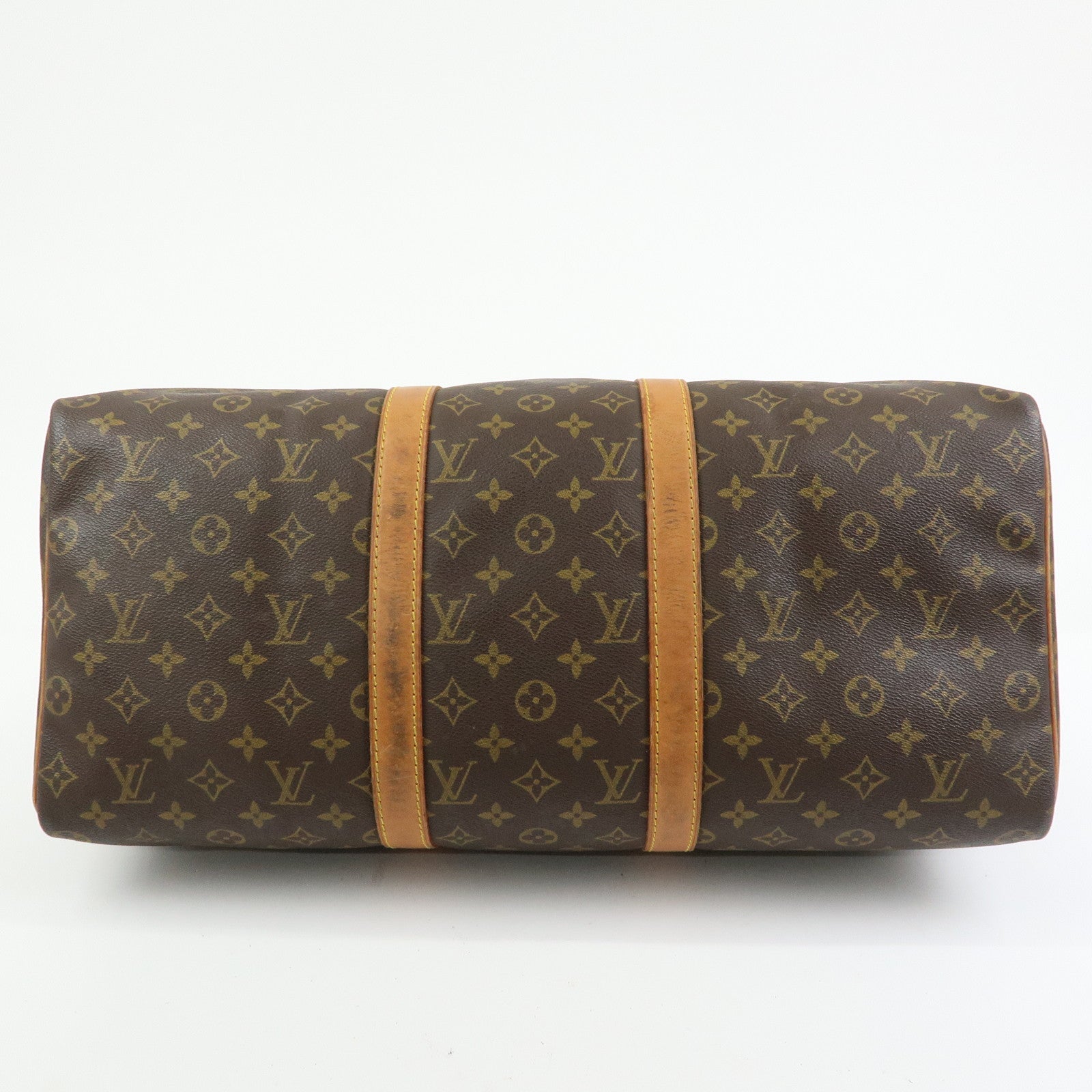 Louis Vuitton Monogram Keep All 50 Boston Bag Brown M41426