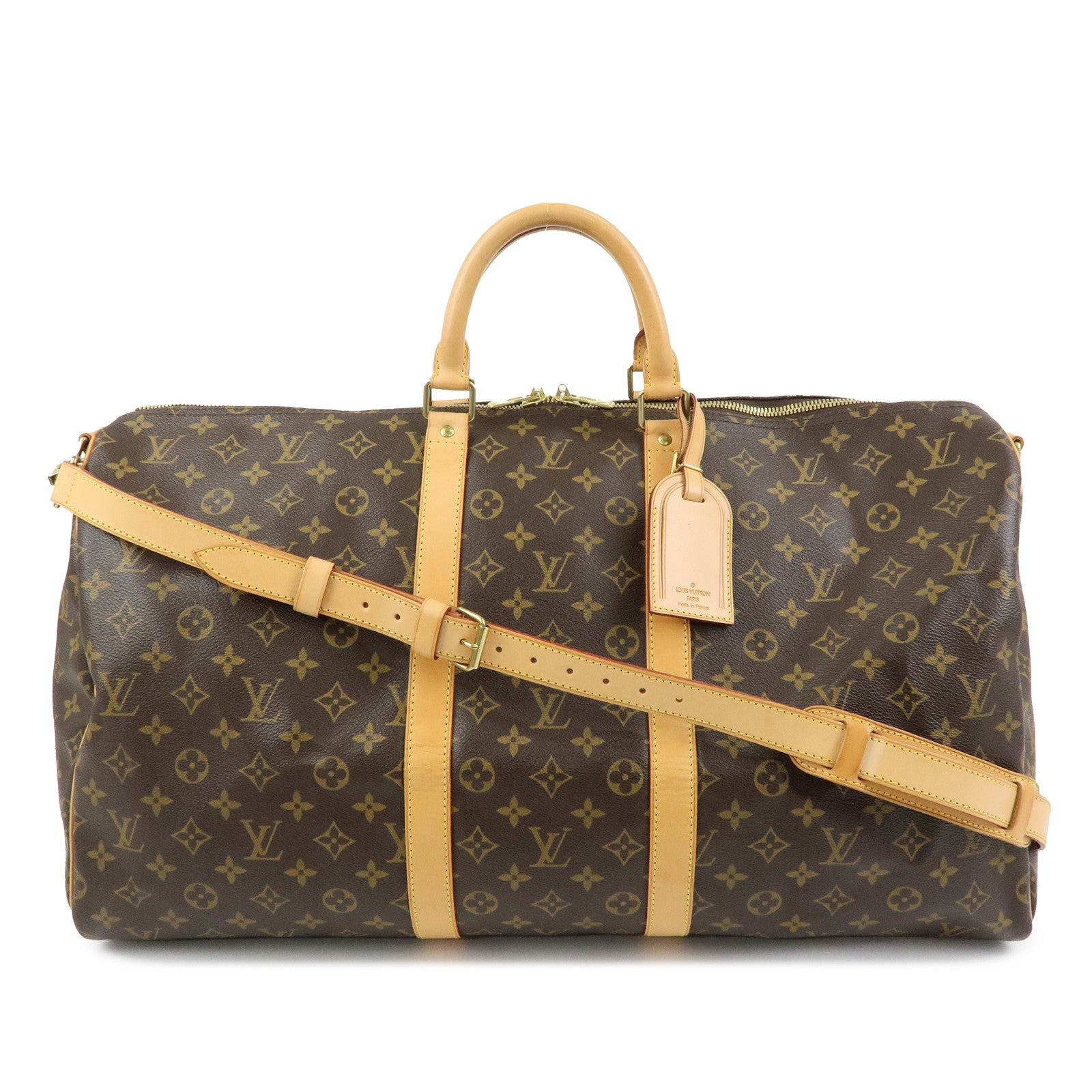 Louis Vuitton Monogram Keep All Bandouliere 55 Boston Bag M41414