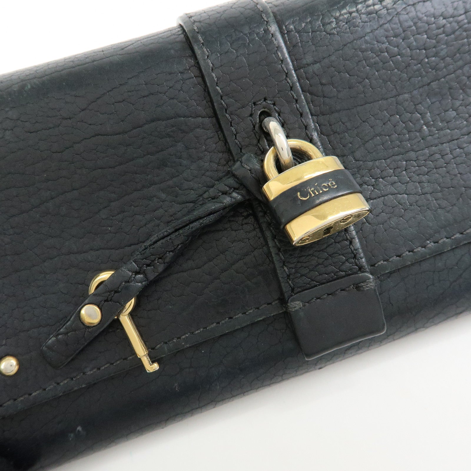 Chloe Set of 2 Alphabet Paddington Leather Long Compact Wallet