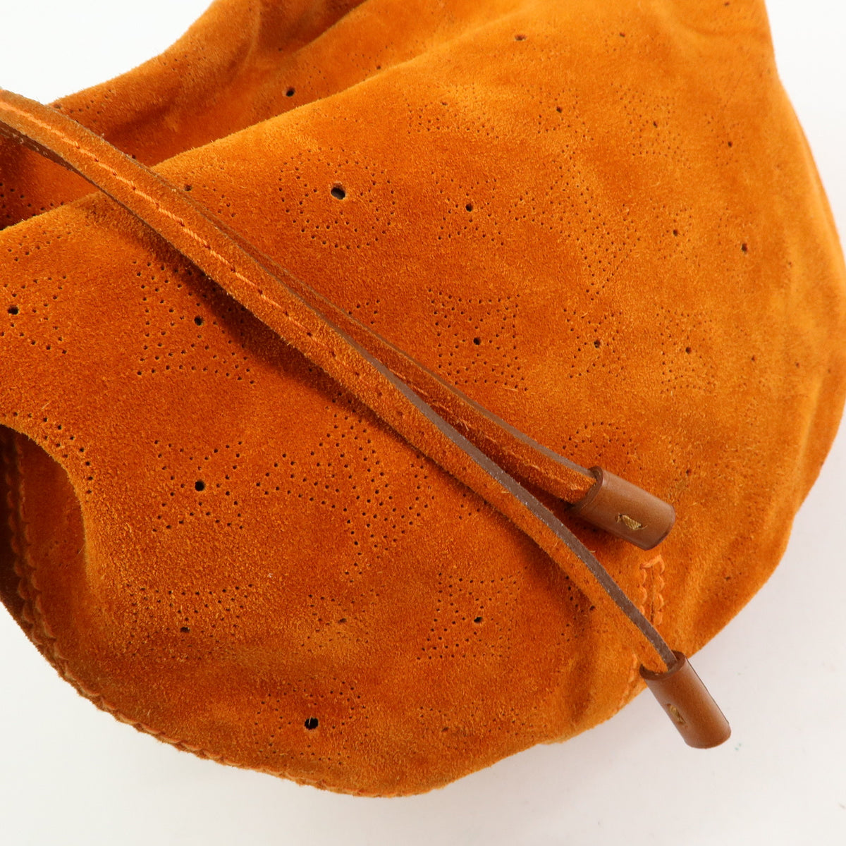 Louis Vuitton Monogram Onata GM Suede Shoulder Bag Orange M95119