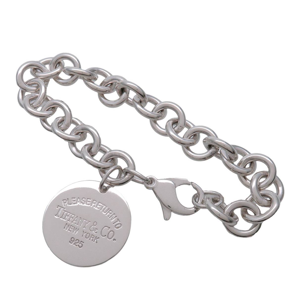 Tiffany & Co Return to Tiffany Round Tag Bracelet SV925 Silver