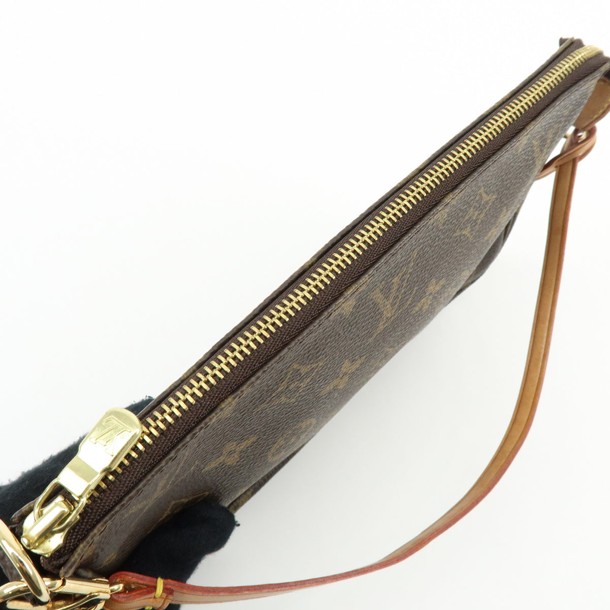 Louis Vuitton Monogram Pochette Accessoires Pouch Hand Bag Brown M51980