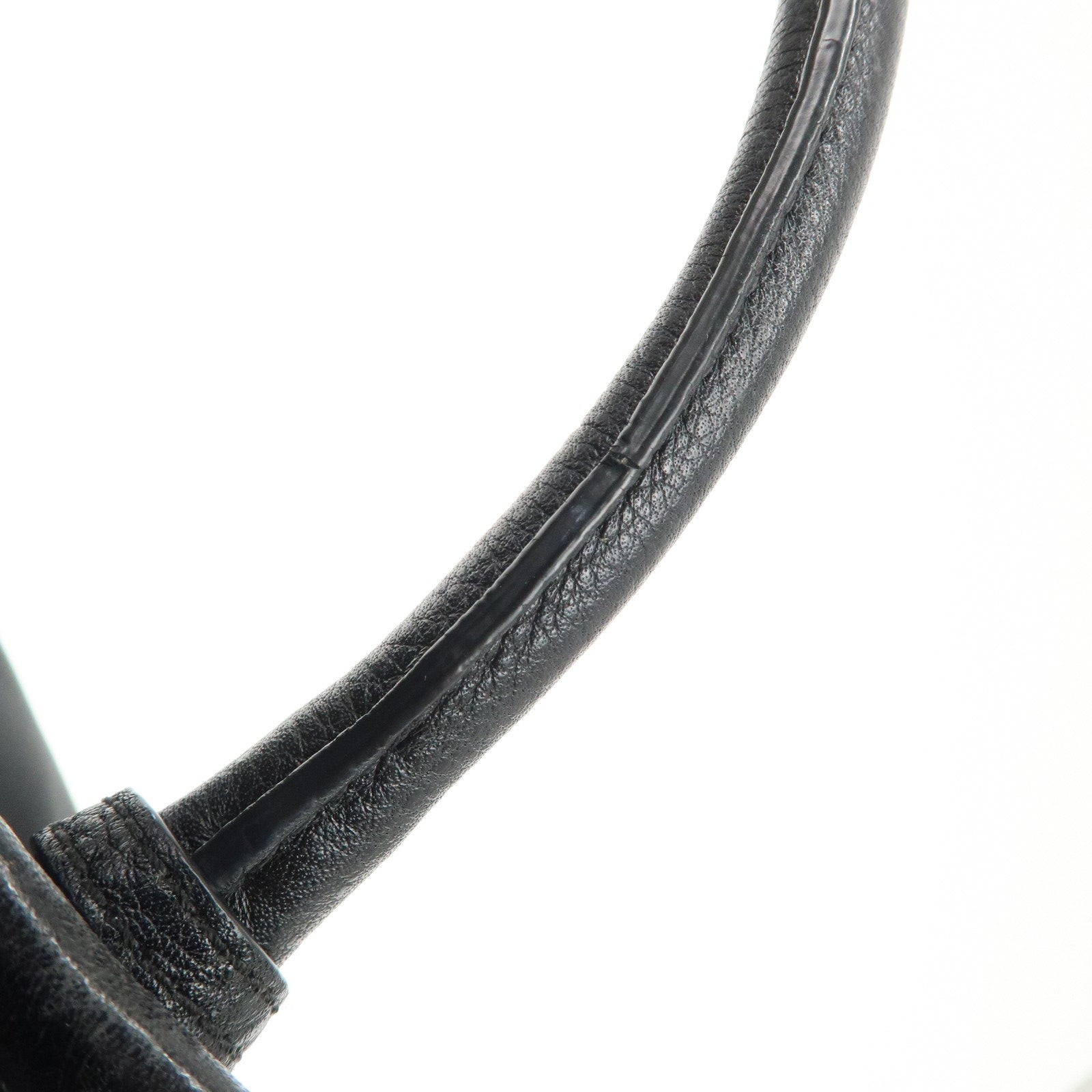 PRADA Logo Nylon Leather 2way Tote Bag Hand Bag Black Gold Hardware Used