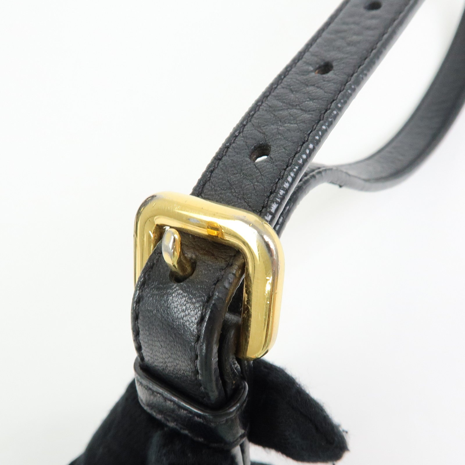 PRADA Logo Nappa Leather 2Way Bag Hand Bag Shoulder Bag Black