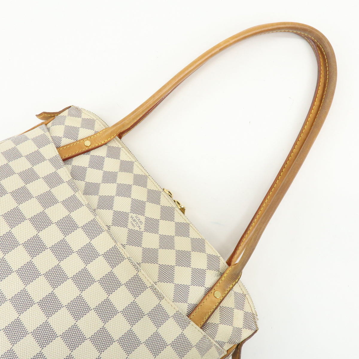 Louis Vuitton Damier Azur Canvas Figheri PM Tote Shoulder Bag N41176