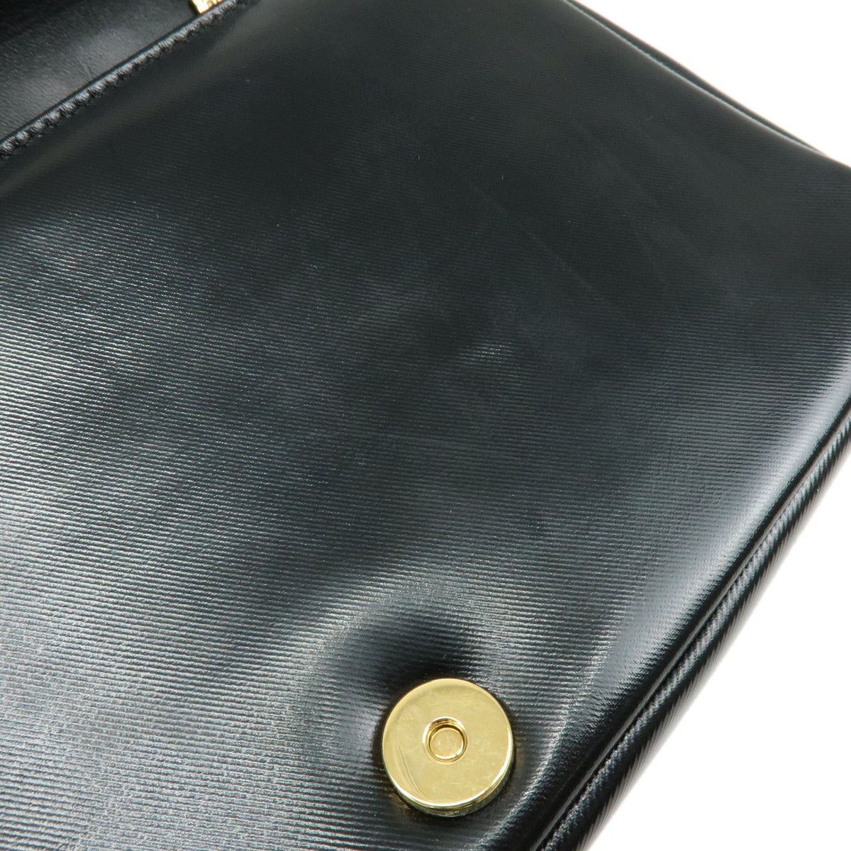 BURBERRY Lola Horseferry Leather Shoulder Bag Hand Bag Black