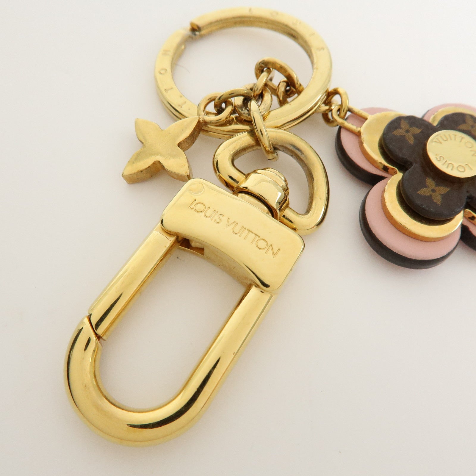 Louis Vuitton Porte Cles Blooming Flower BB Bag Charm Pink M63085