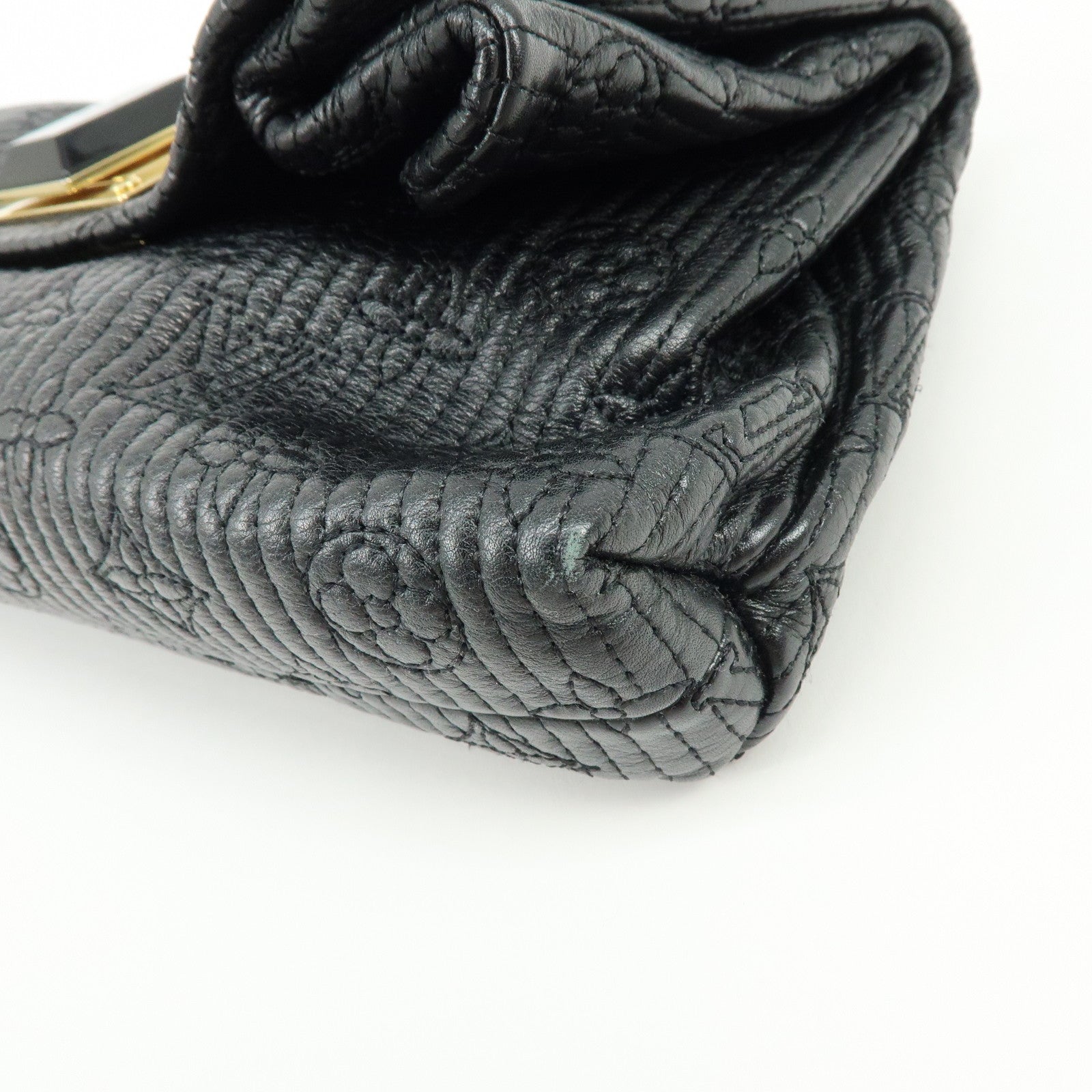 Louis Vuitton Monogram Motard Pochette Altair Clutch Bag Noir M40495