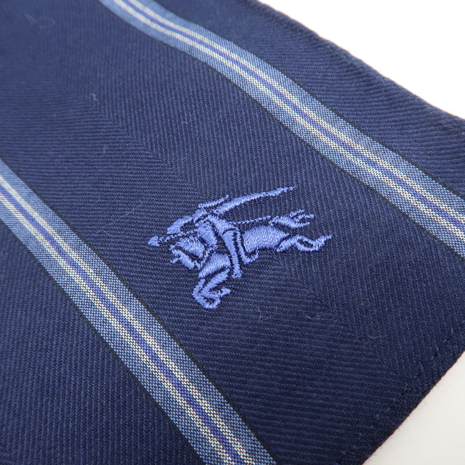 BURBERRY Lot of 3 Silk Cotton Scarf Nova Plaid Navy White Red