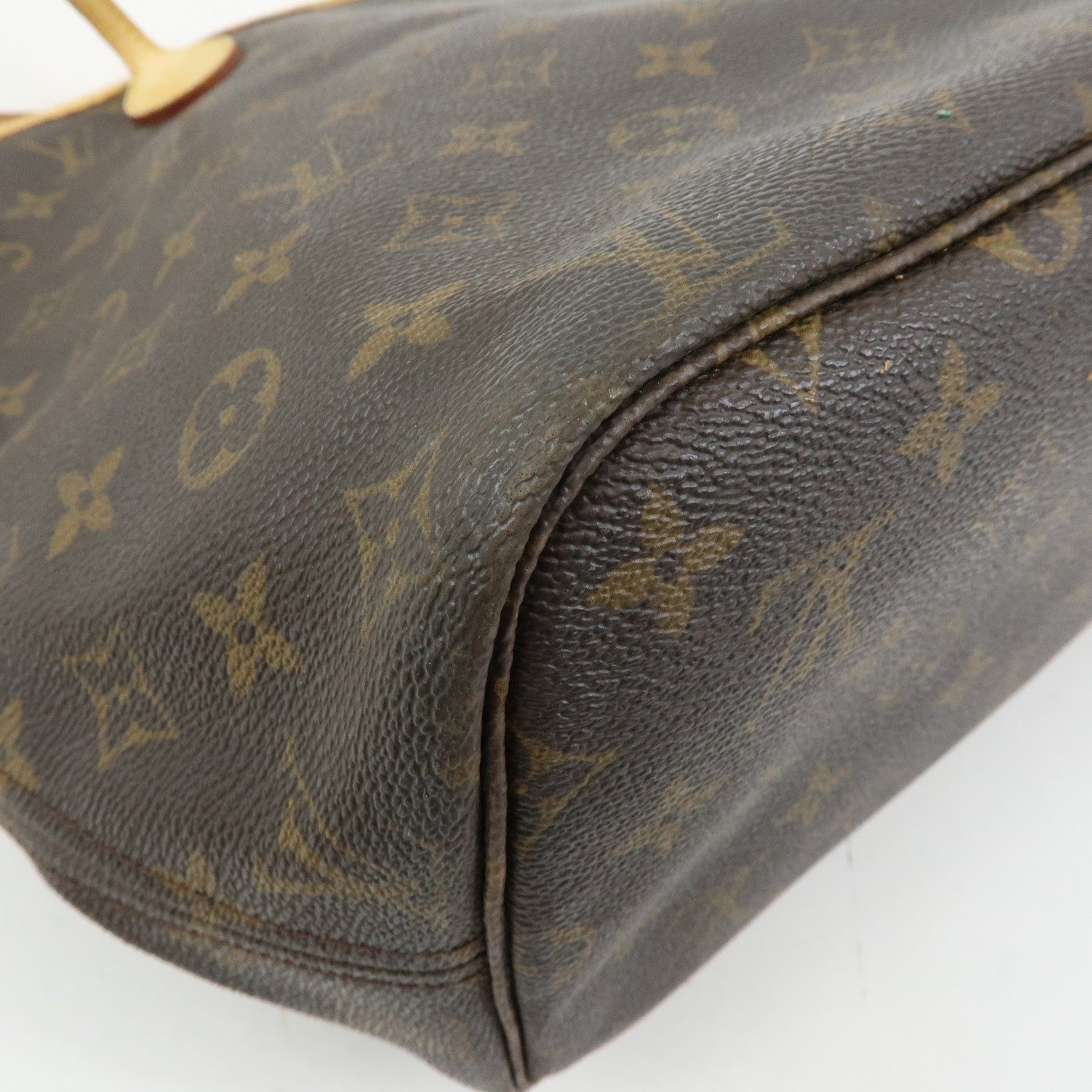 Louis Vuitton Monogram Neverfull MM Tote Shoulder Bag Brown M40156