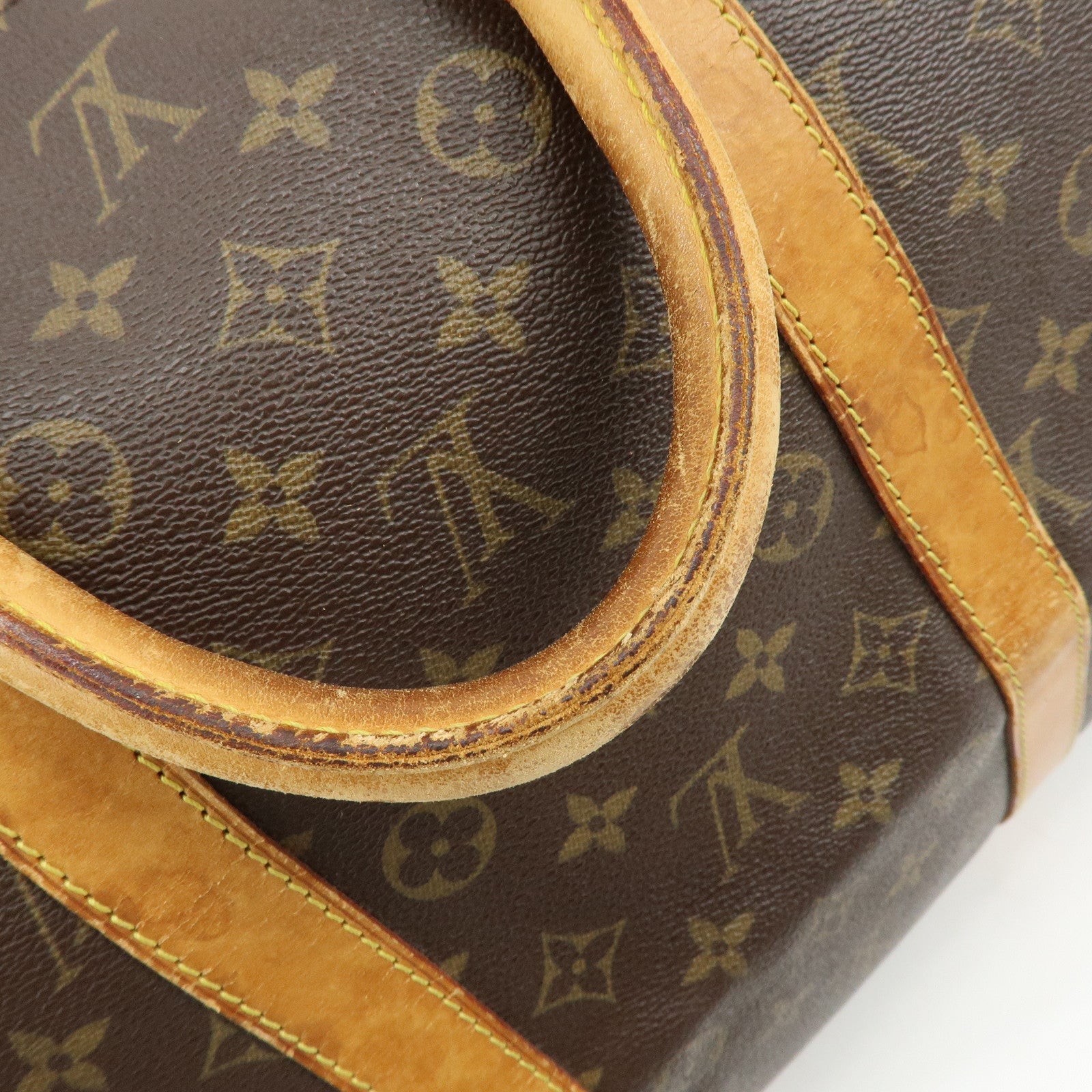 Louis Vuitton Monogram Keep All 55 Boston Bag Hand Bag Brown M41424