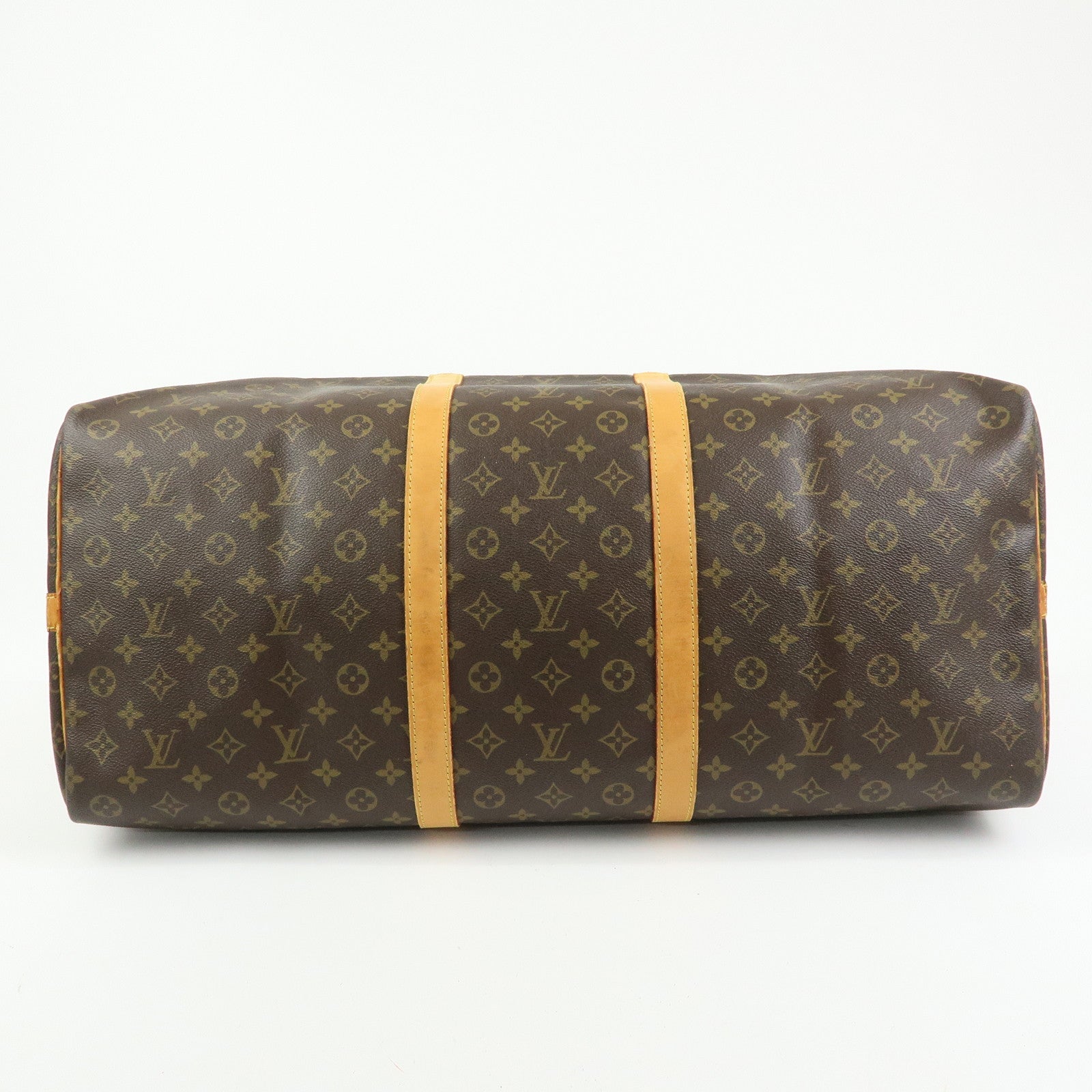 Louis Vuitton Monogram Keep All Bandouliere 60 Bag Brown M41412