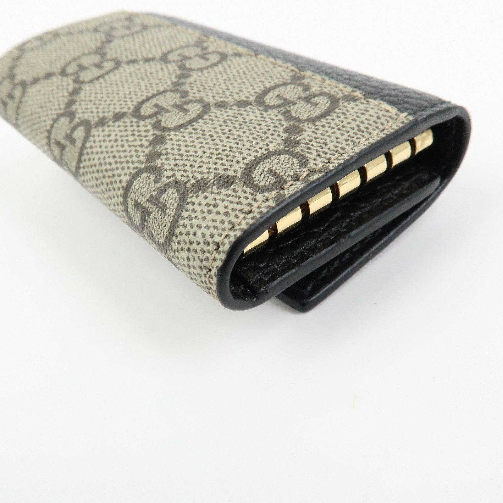 GUCCI GG Marmont Double G Leather 6 Ring Key Case Key Holder 456118