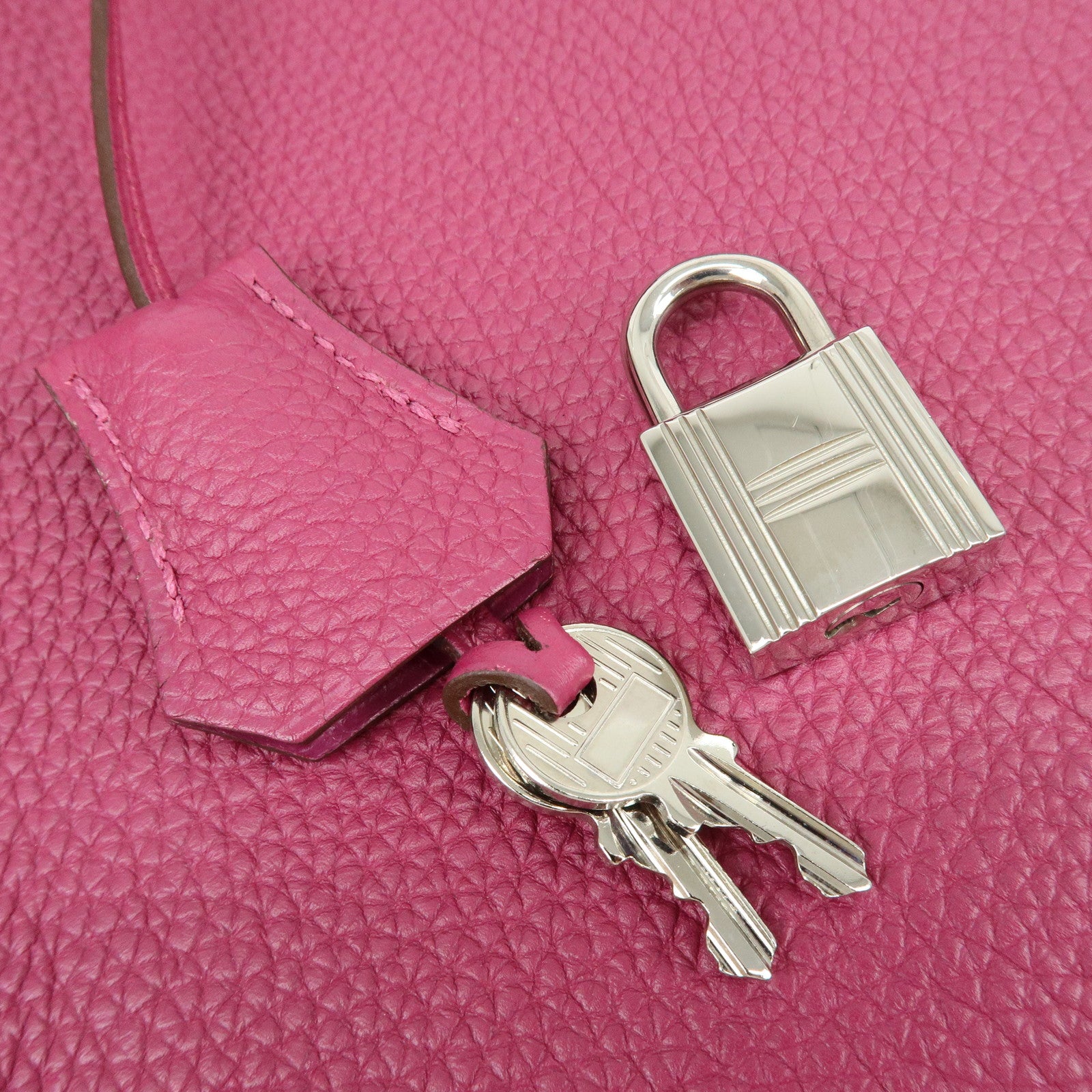 HERMES Birkin 35 Togo Leather Hand Bag □O Stamped Tosca Purple