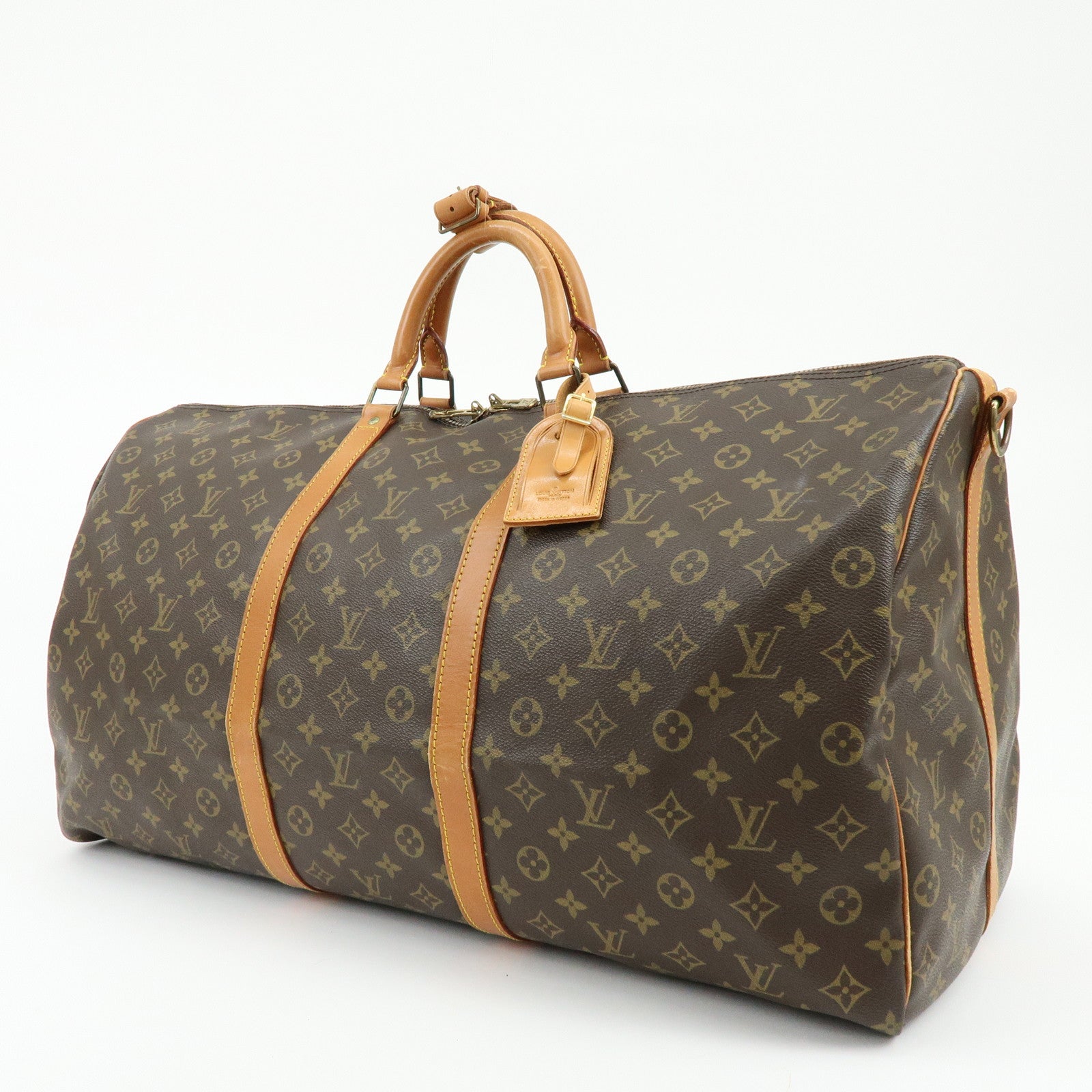 Louis Vuitton Monogram Keep All Bandouliere 60 Boston Bag M41412