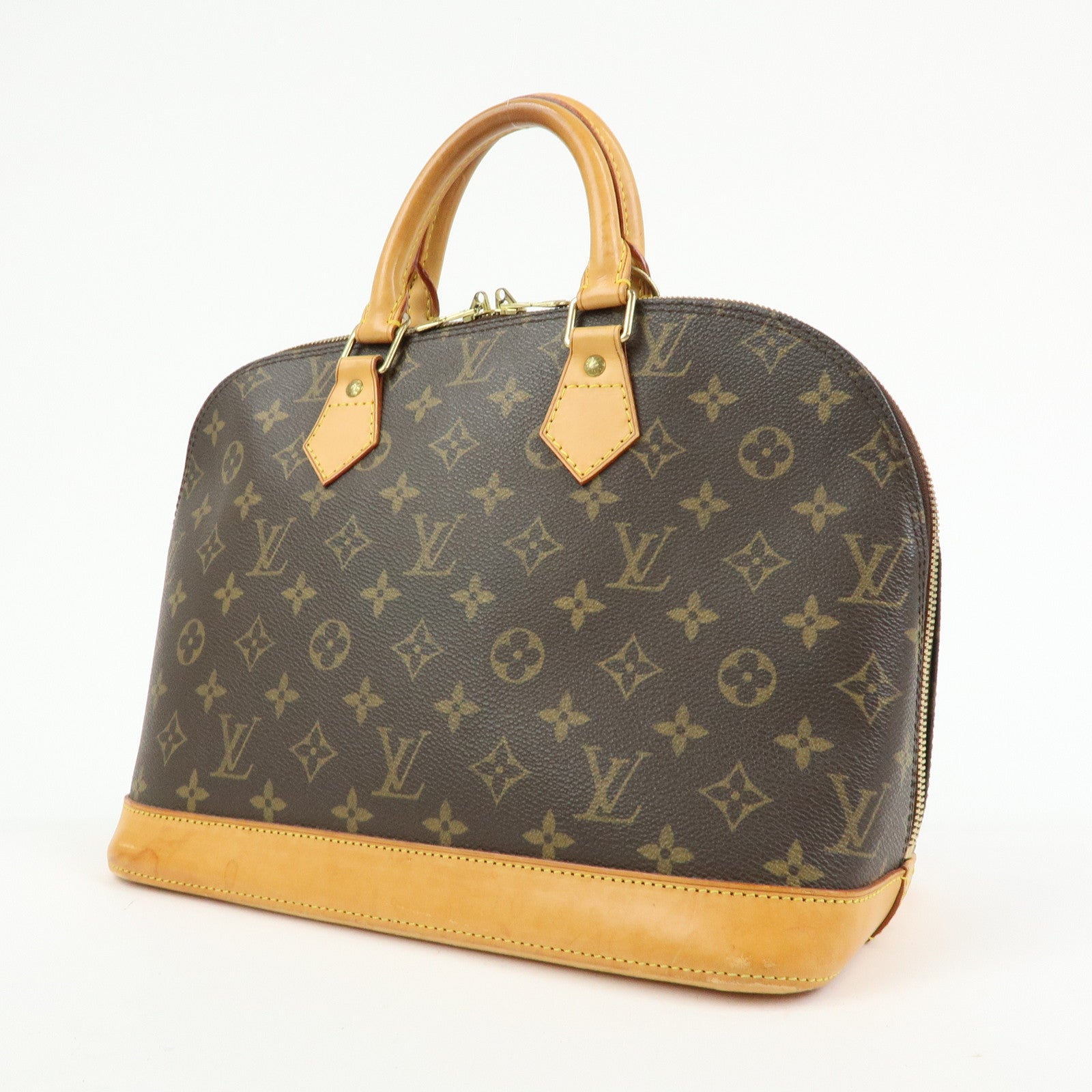 Louis Vuitton Monogram Alma PM Hand Bag Brown M51130