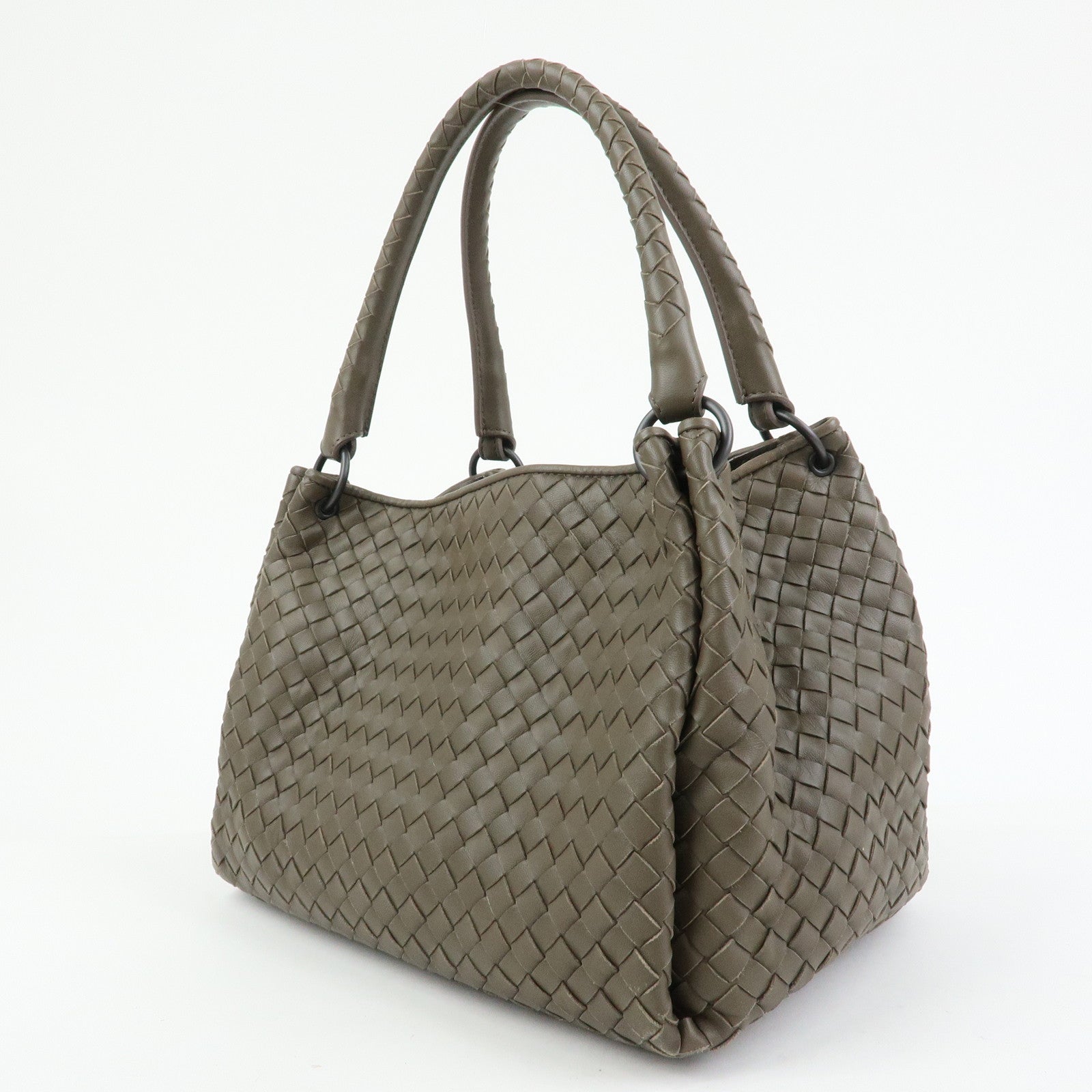 BOTTEGA VENETA Intrecciato Parachute Nappa Leather Shoulder Bag 428047