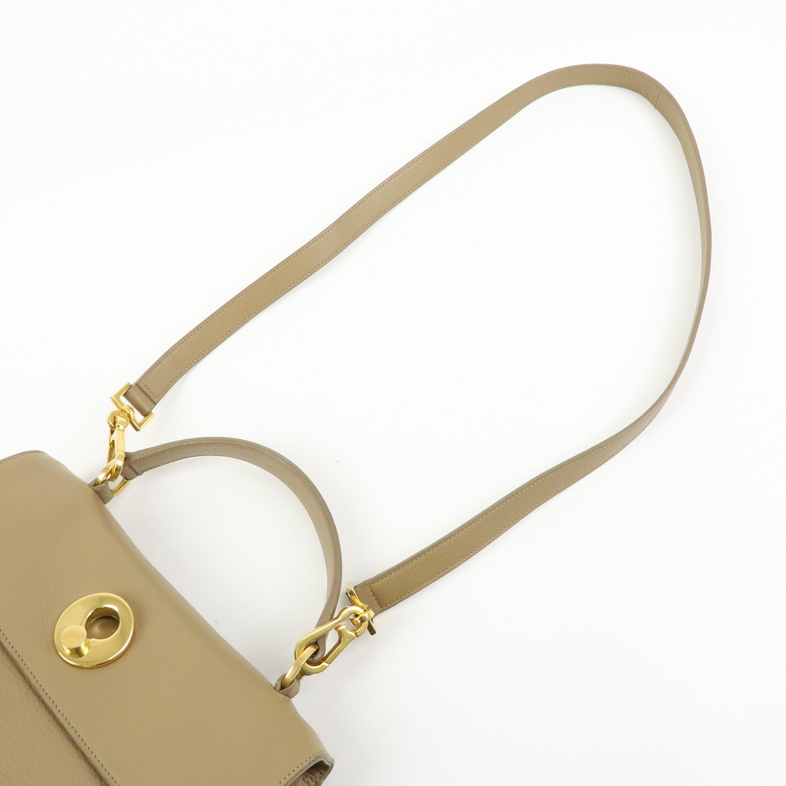 SAINT LAURENT PARIS Muse Two Leather Suede 2Way Bag Hand Bag 368229
