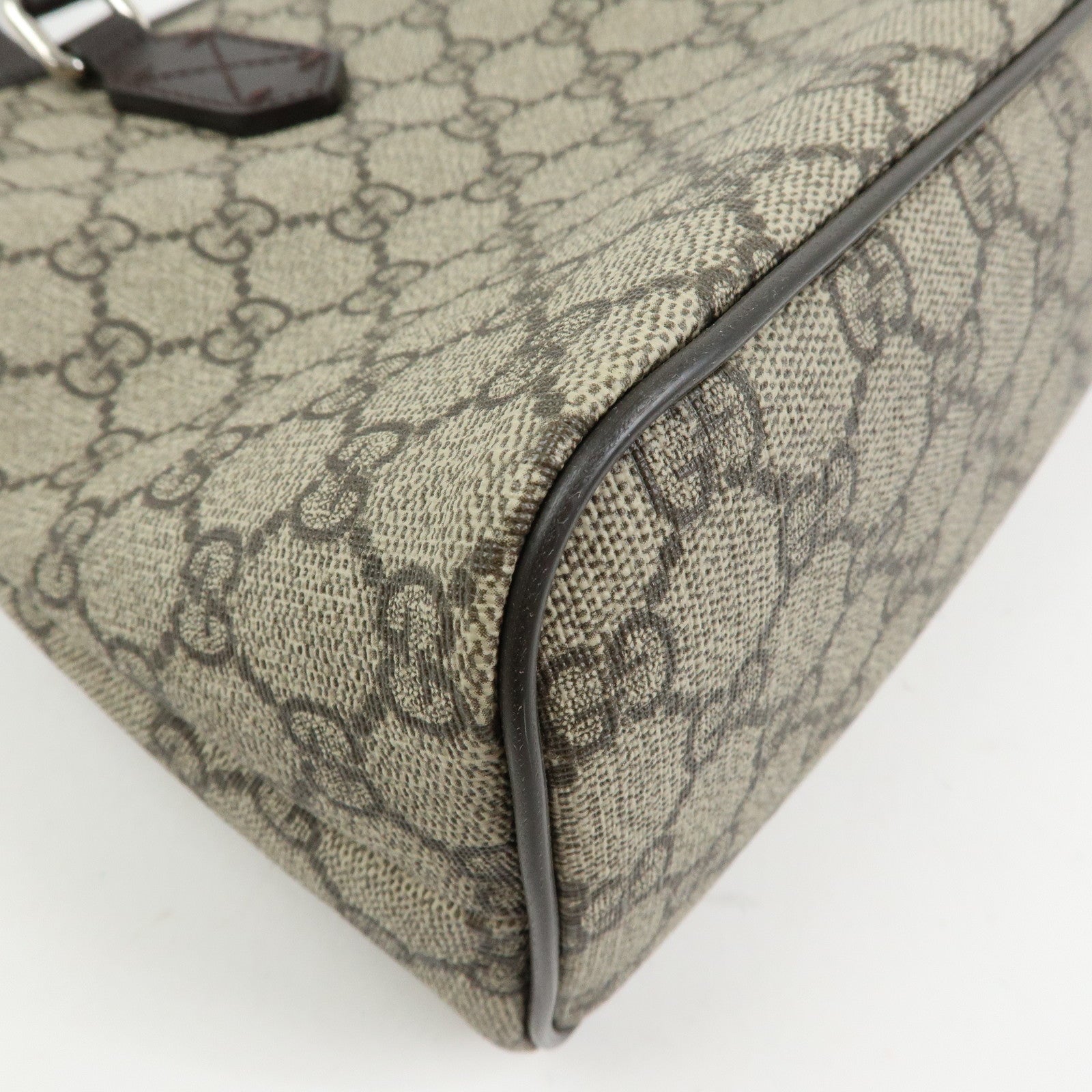 GUCCI GG Supreme 2Way Bag Hand Bag Shoulder Bag Beige Brown 429019