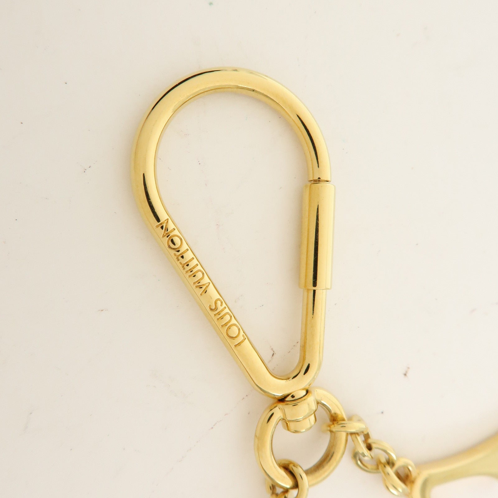 Louis Vuitton Porte Cles Puzzle Bag Charm Dark Brown Gold M65218