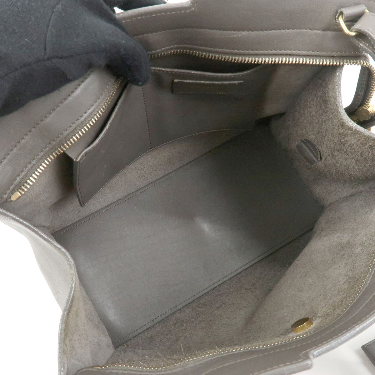 SAINT LAURENT PARIS Petit Cabas Y Line Leather 2Way Hand Bag 311210