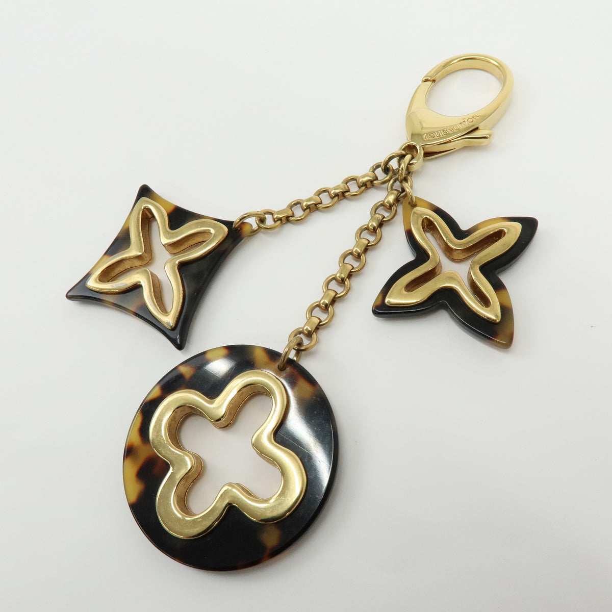 Louis Vuitton Bijou Sac Insolence Bag Charm Gold Brown M65844