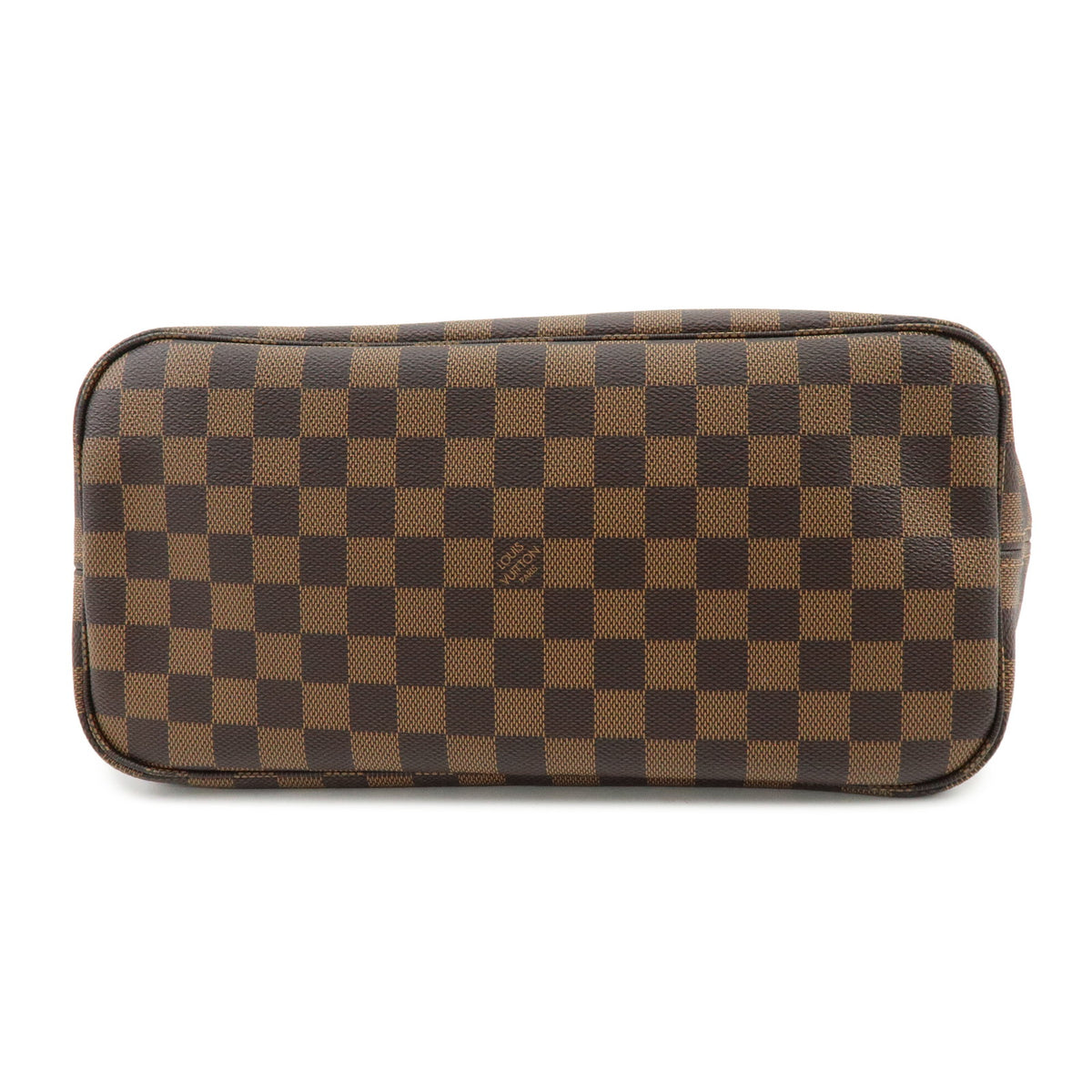 Louis Vuitton Damier Neverfull MM Canvas Leather Tote Bag Cerise N41358