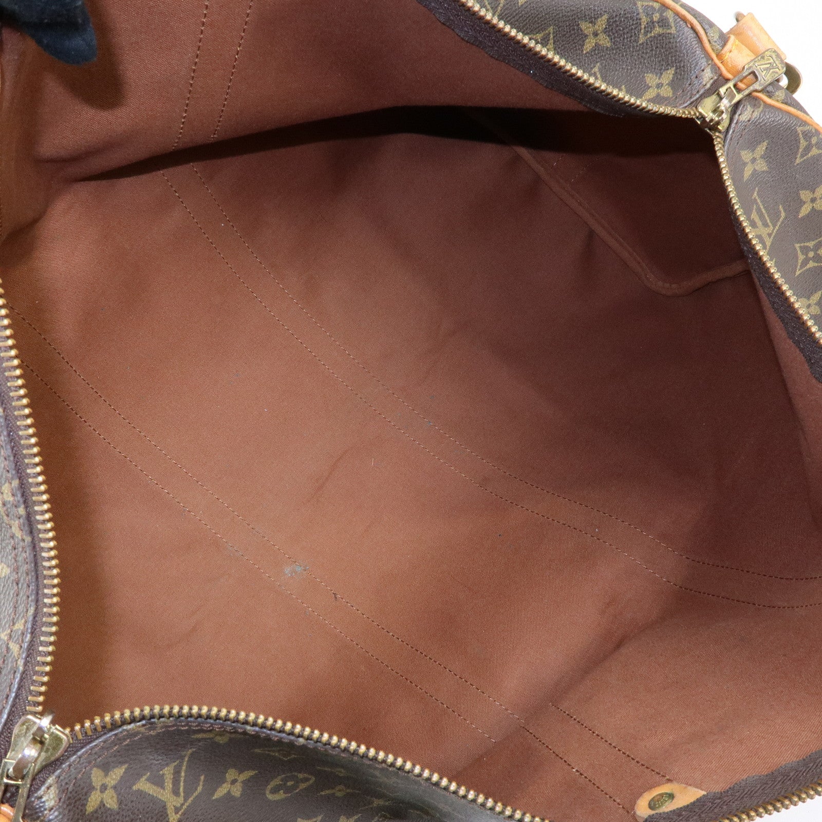 Louis Vuitton Keep All Bandouliere 55 Boston Bag Hand Bag Brown M41414