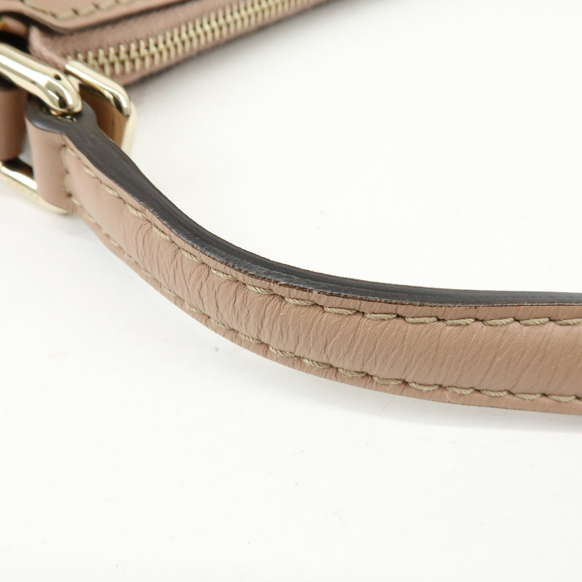 GUCCI Mayfair GG Canvas Leather Hand Bag Shoulder Bag Beige Pink 569893