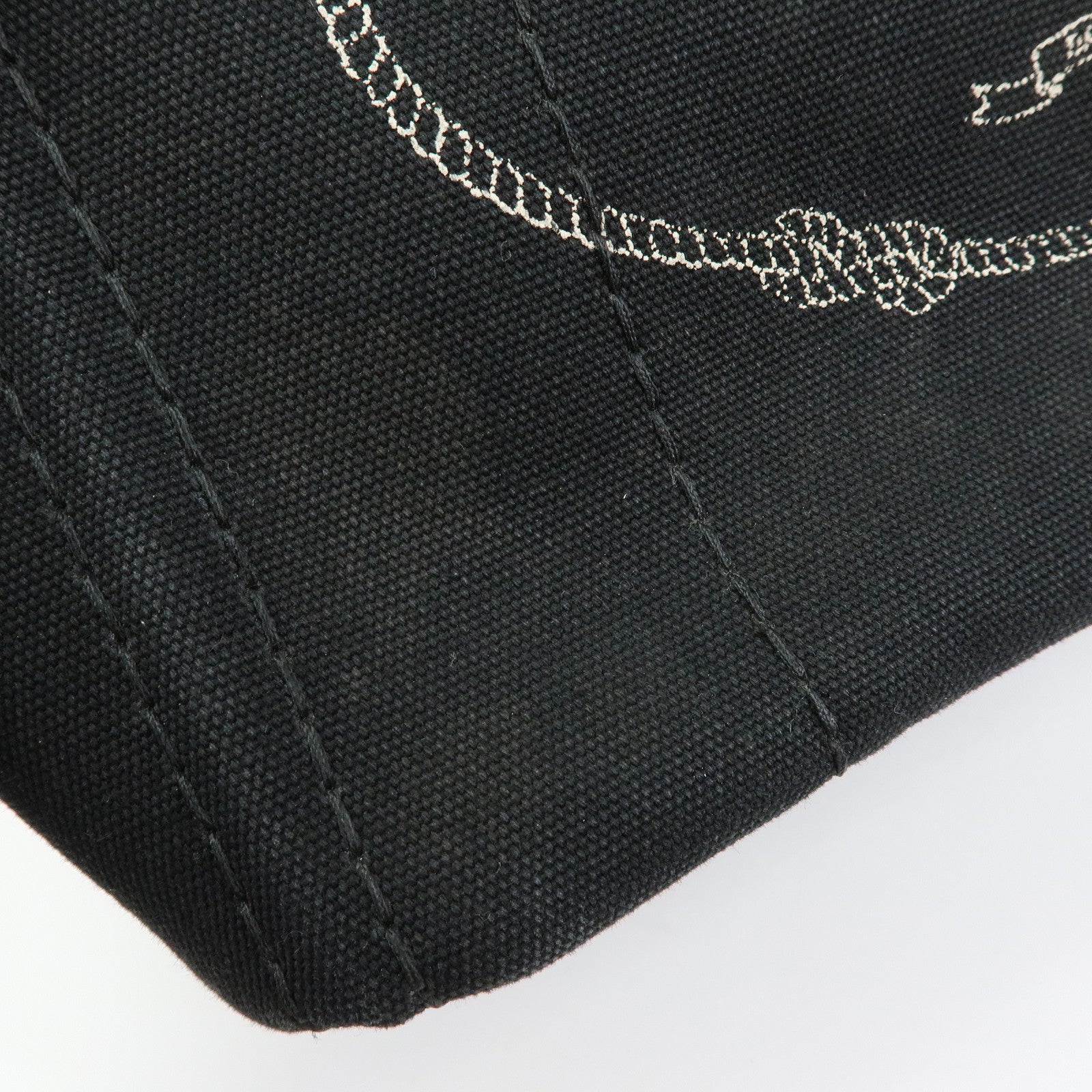 PRADA Canapa Triangle Logo Mini Canvas 2Way Hand Bag Black 1BG439